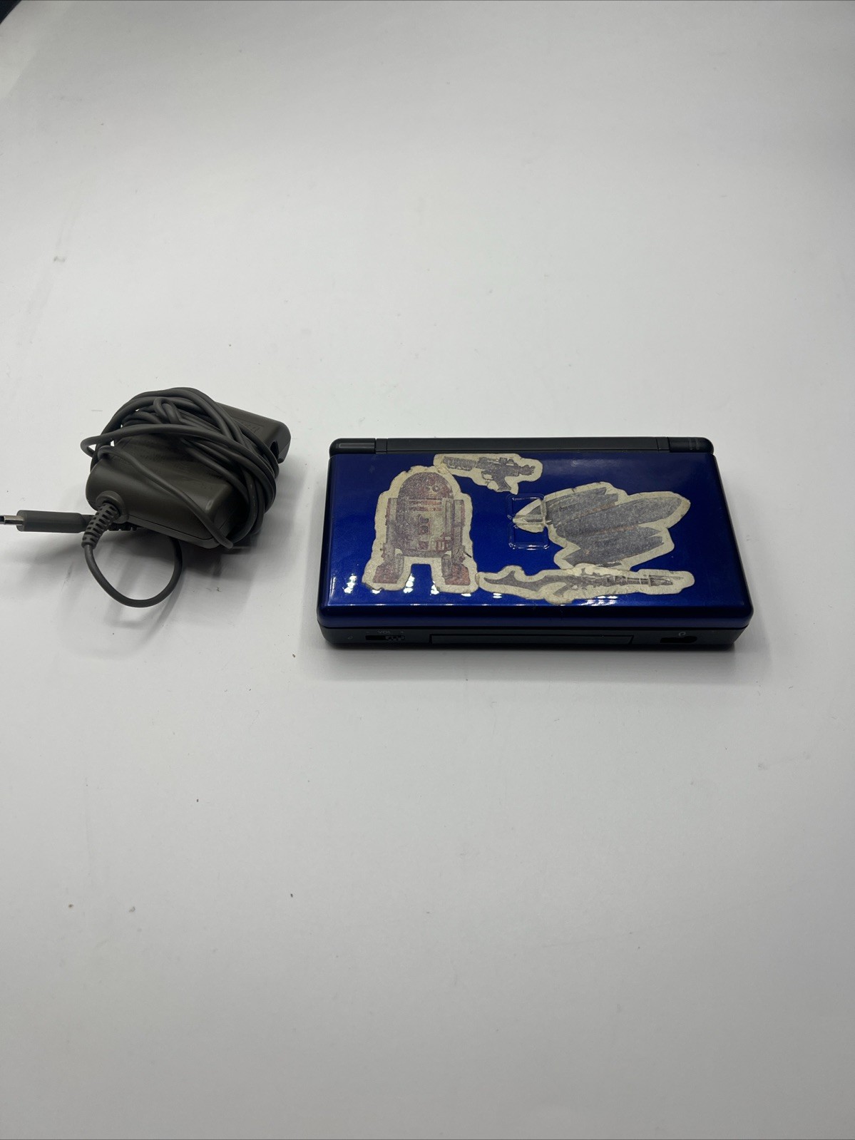 Nintendo DS Lite Cobalt Blue Handheld System Tested Working W/Charger And Game