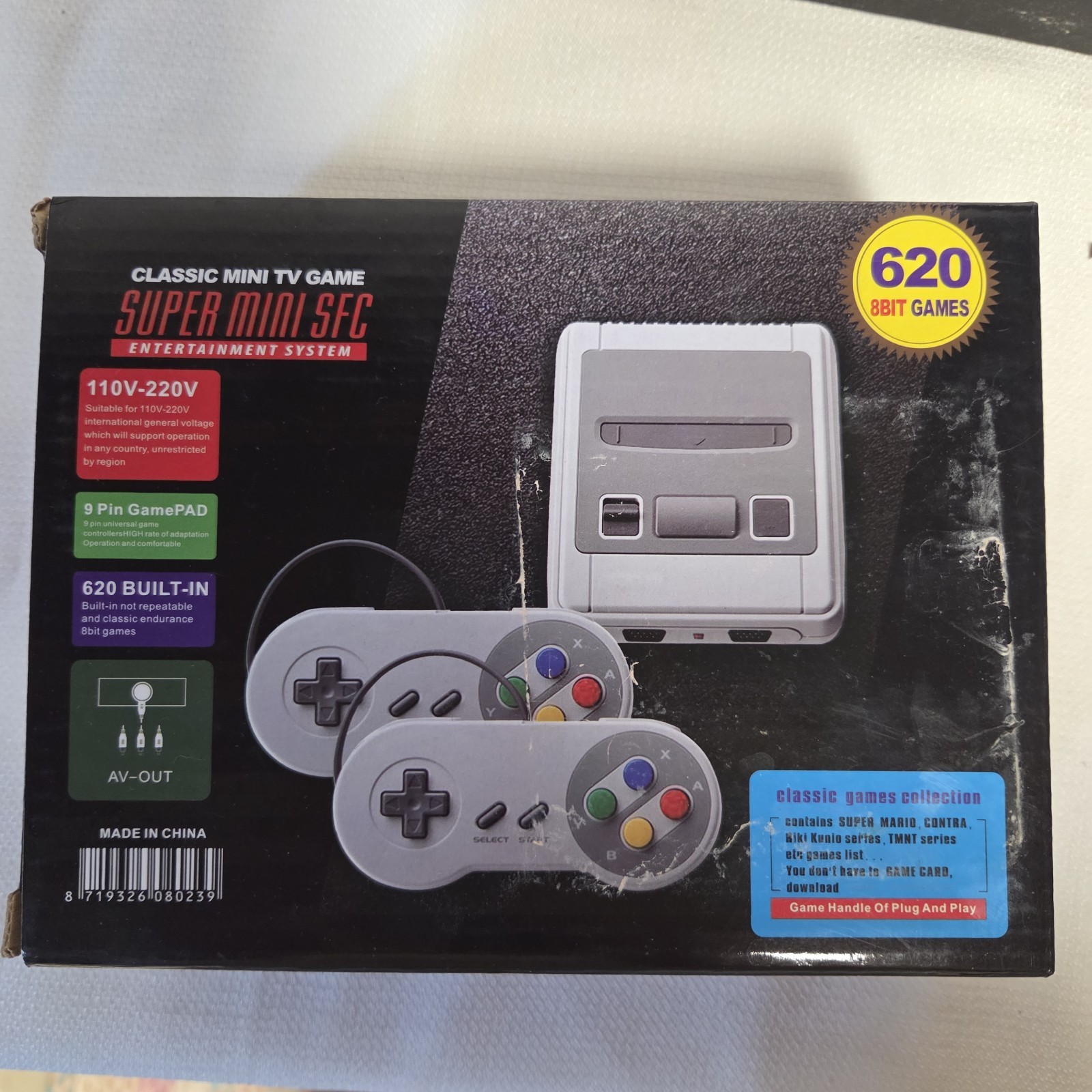 CLASSIC MINI TV GAME SUPER MINI SFC ENTERTAINMENT SYSTEM- NEW IN BOX