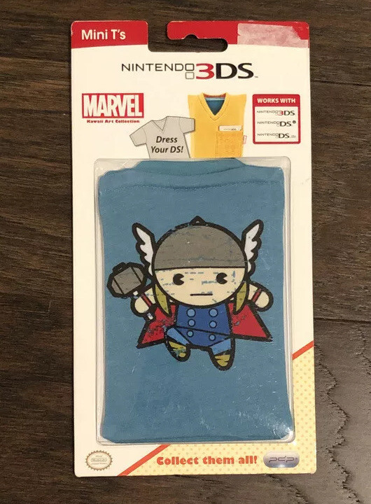 Sealed Nintendo 3DS Mini T’s Marvel Thor DS Cover Fabric Superhero NEW RARE