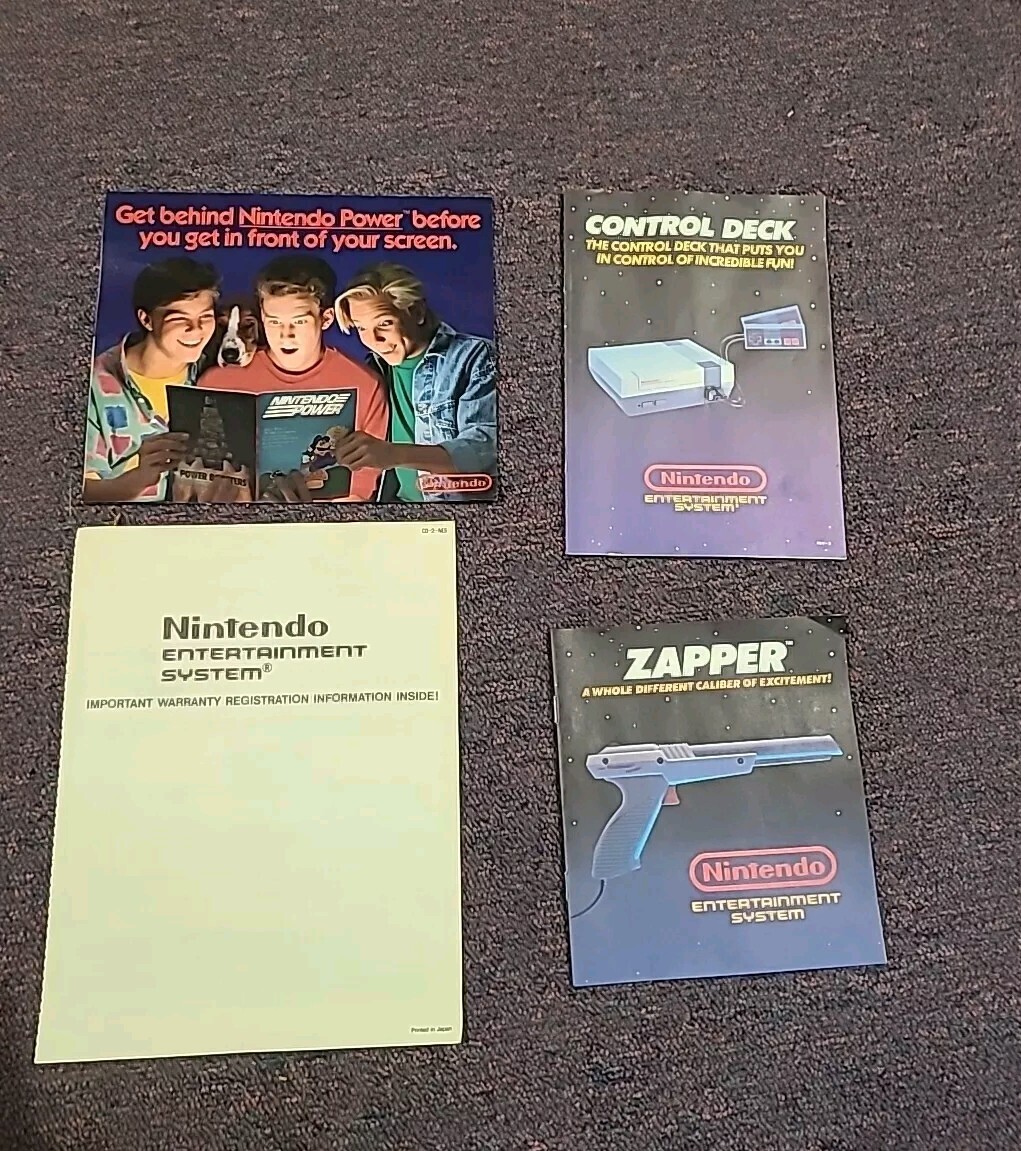 Nintendo Entertainment System NES Action Set (Complete in Box!) Tested & Works!