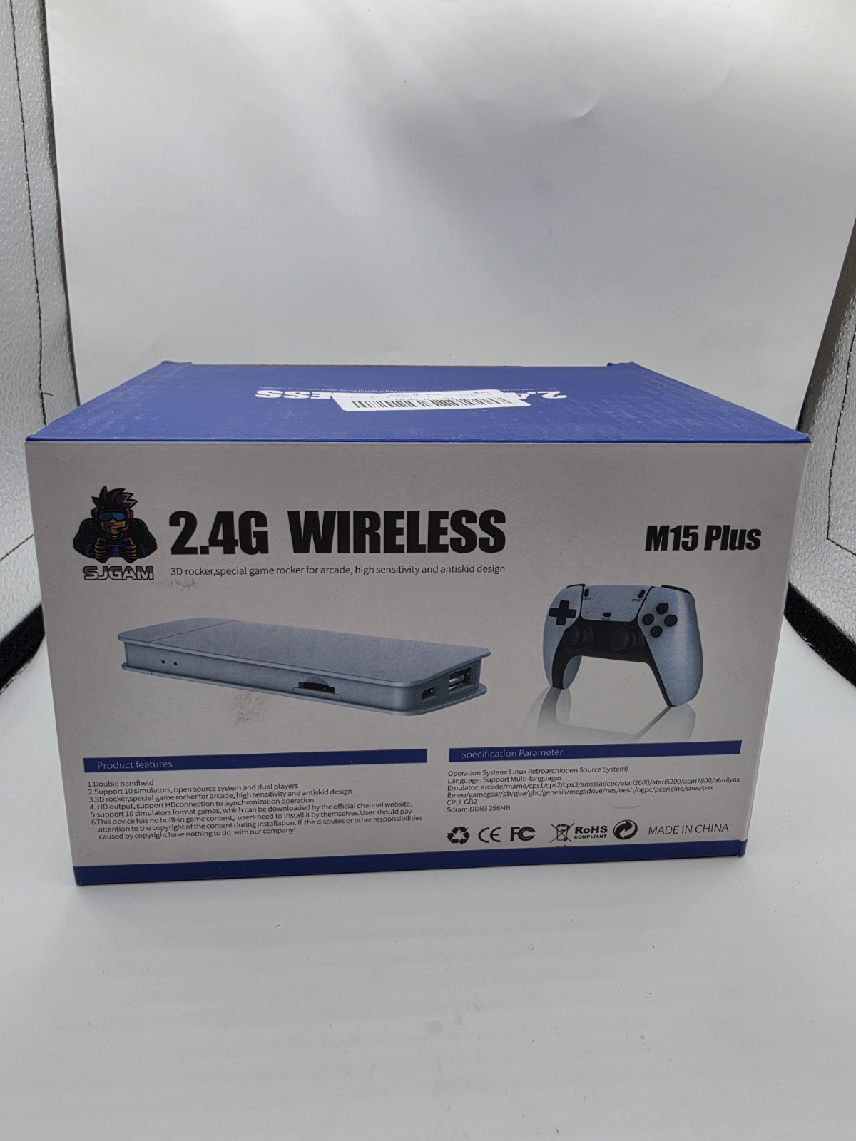 M15 Plus 4K Wireless Home Console w/ Wi-Fi, HDMI White 2 Controllers