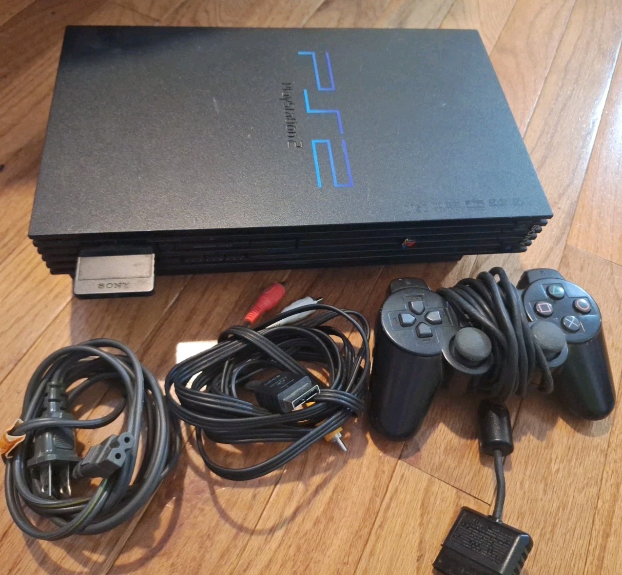 Sony PlayStation 2 Console -Black Fat System Tested Working Authentic Bundle Lot