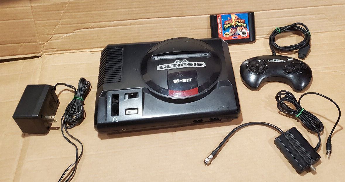 Sega Genesis Console 16-Bit Model MK-1601 Console Bundle + Game