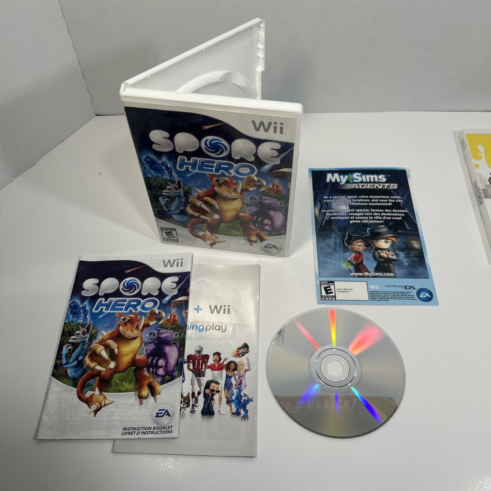 Nintendo Wii RVL-001 Console Bundle Tested GameCube Compatible 3 Games