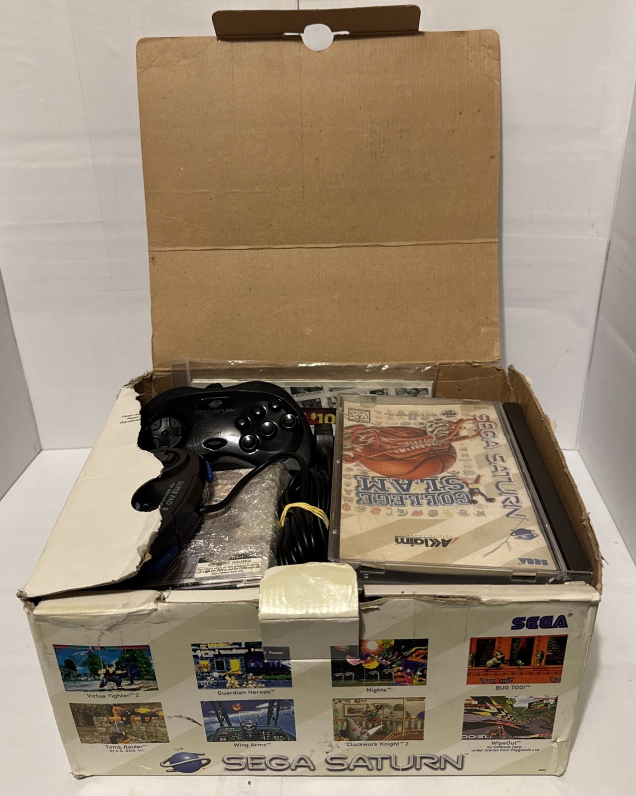 Sega Saturn OEM Console Bundle Fully Serviced Tested Cleaned 👀 w Box Read
