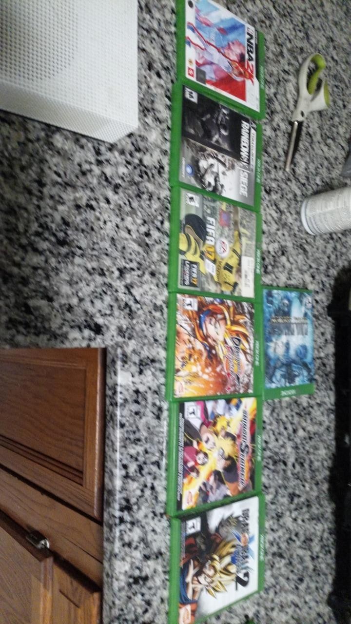 Microsoft Xbox One White With Black Controller And Games