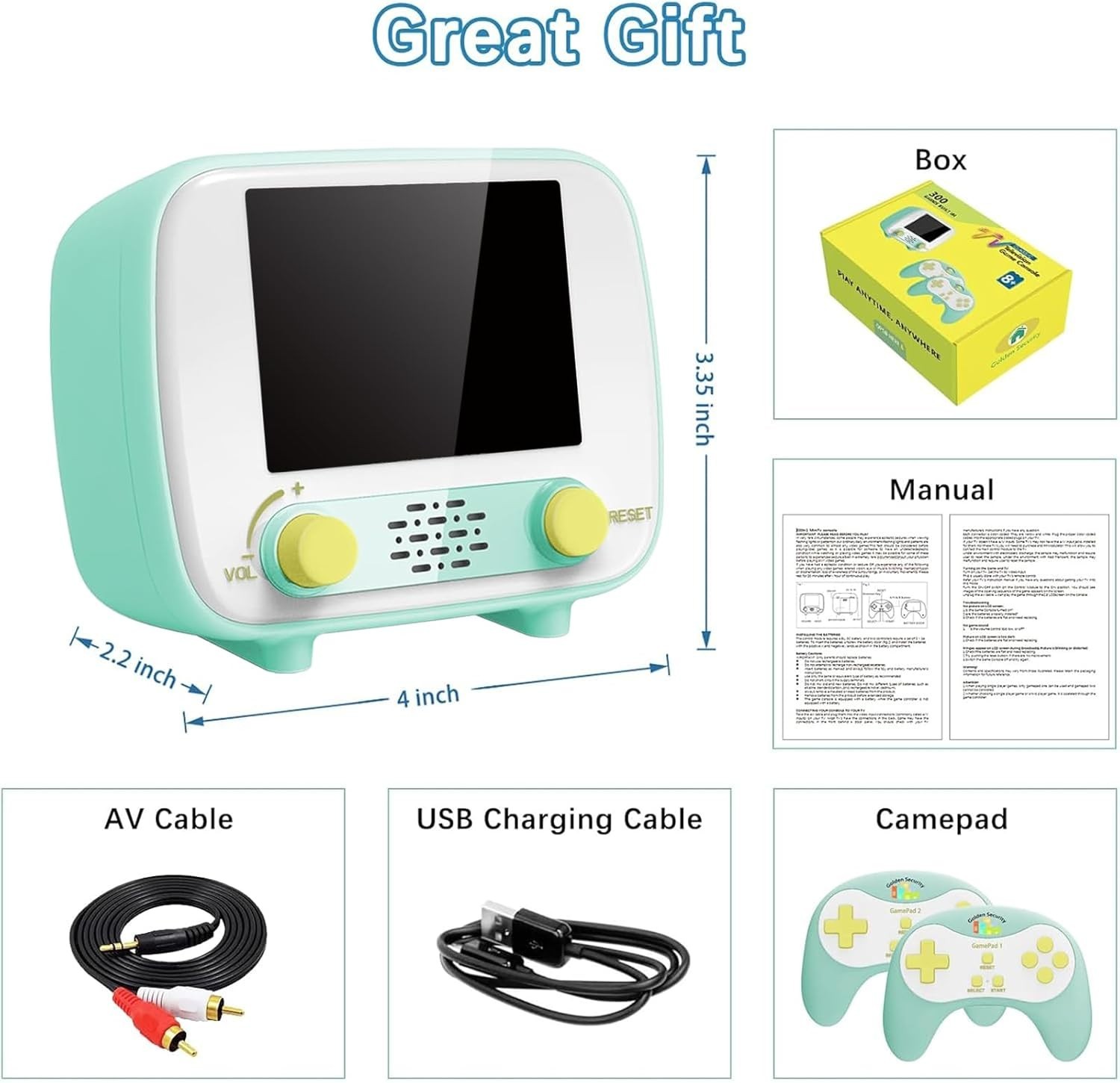 Classic Handheld Game System Promoting Cognitive Engagement for Kids and Adults