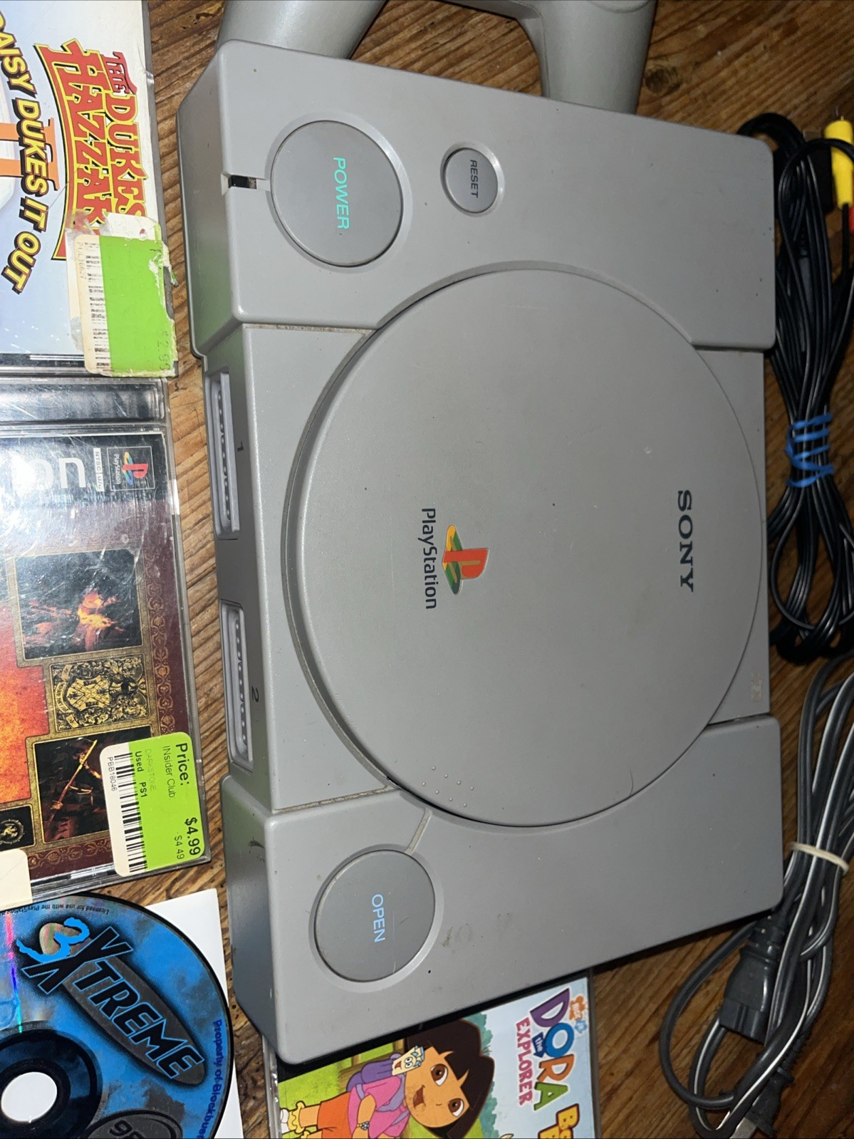 Original Sony PlayStation 1 PS1 Console SCPH-1001 Bundle Fully Tested Working