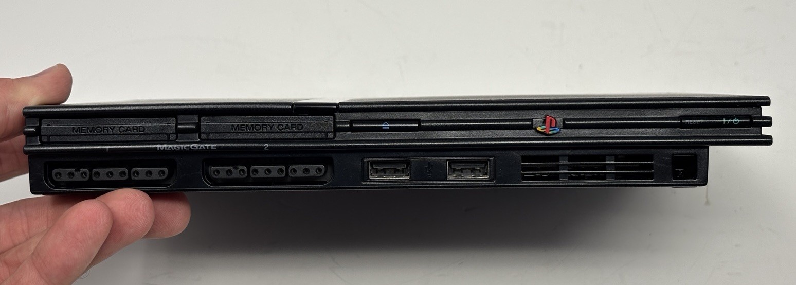 REFURBISHED – Sony PlayStation 2 PS2 Slim Console Bundle – NEW LENS + BATTERY