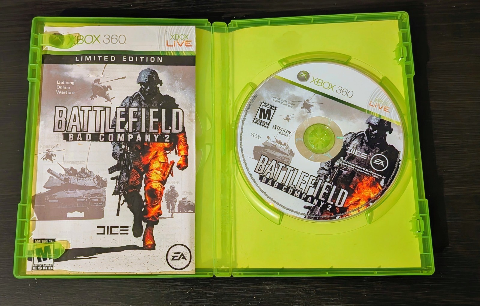 XBOX 360 Complete with Controller Power Cables 60gb Tested 2 Games Call Of Duty