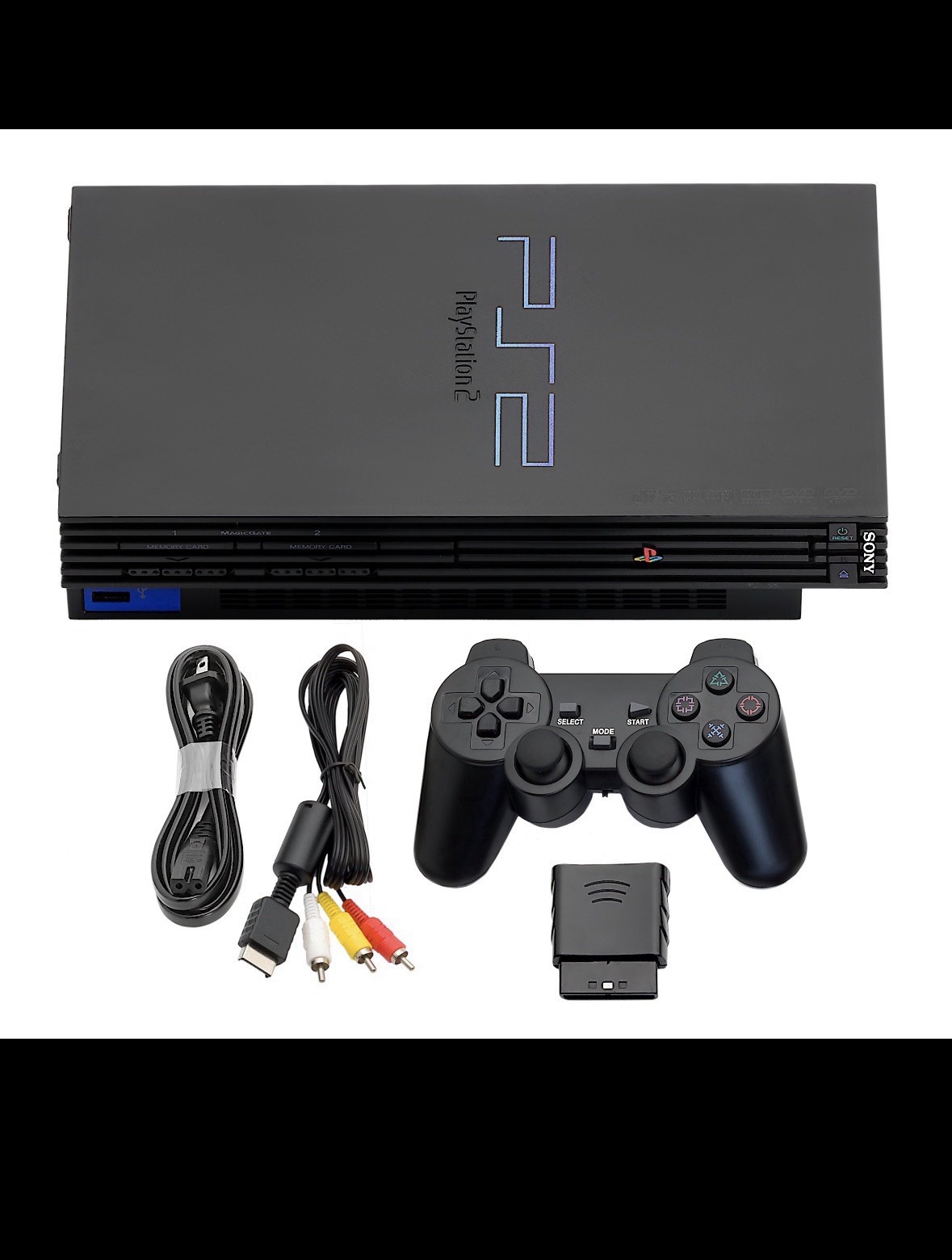 Sony PS2 Fat Console Bundle 500GB HDD Loaded Games Network Adapter MEM CARD⁠