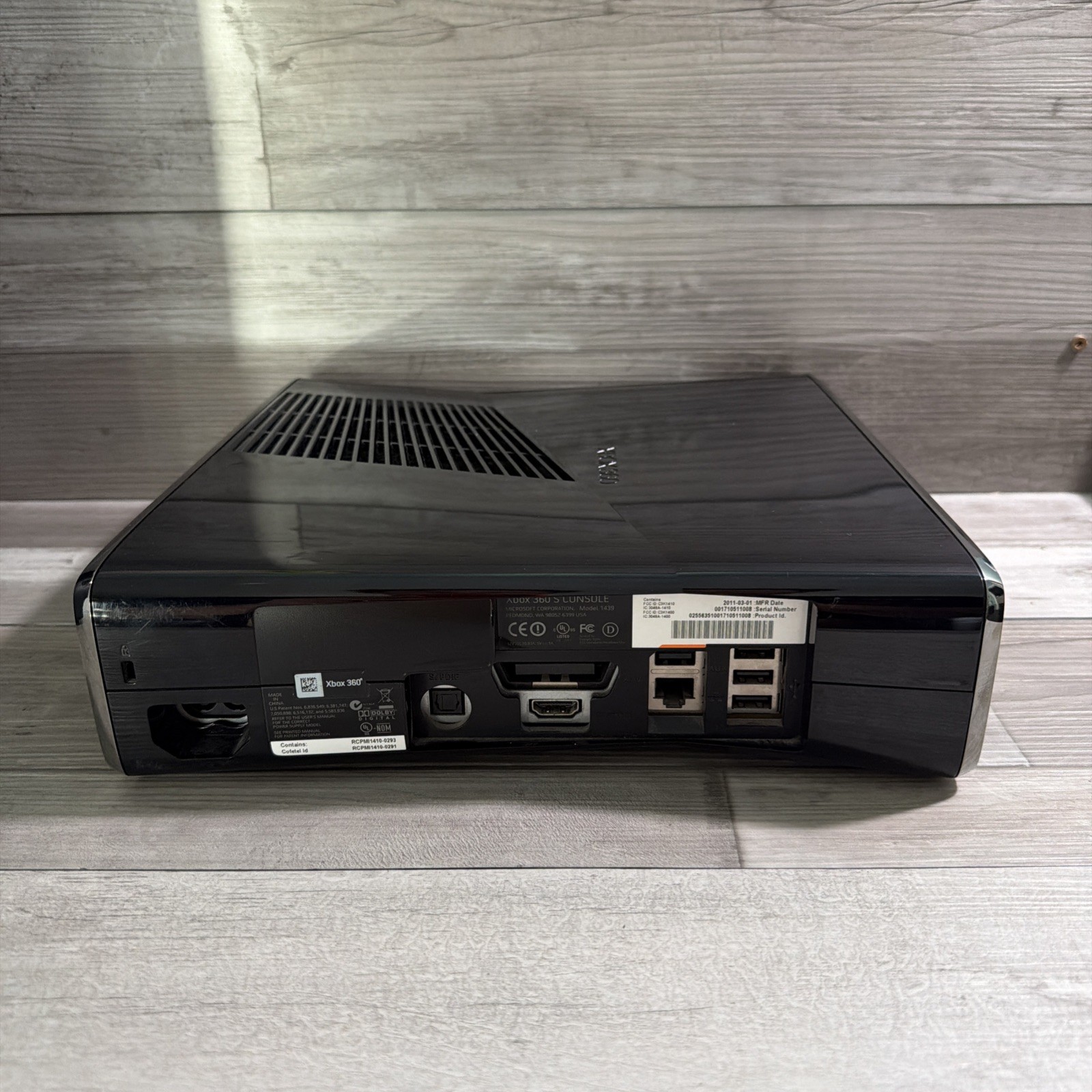 Xbox 360 E 500GB Console Only OEM Hard Drive Black 1538 Model Tested and Working