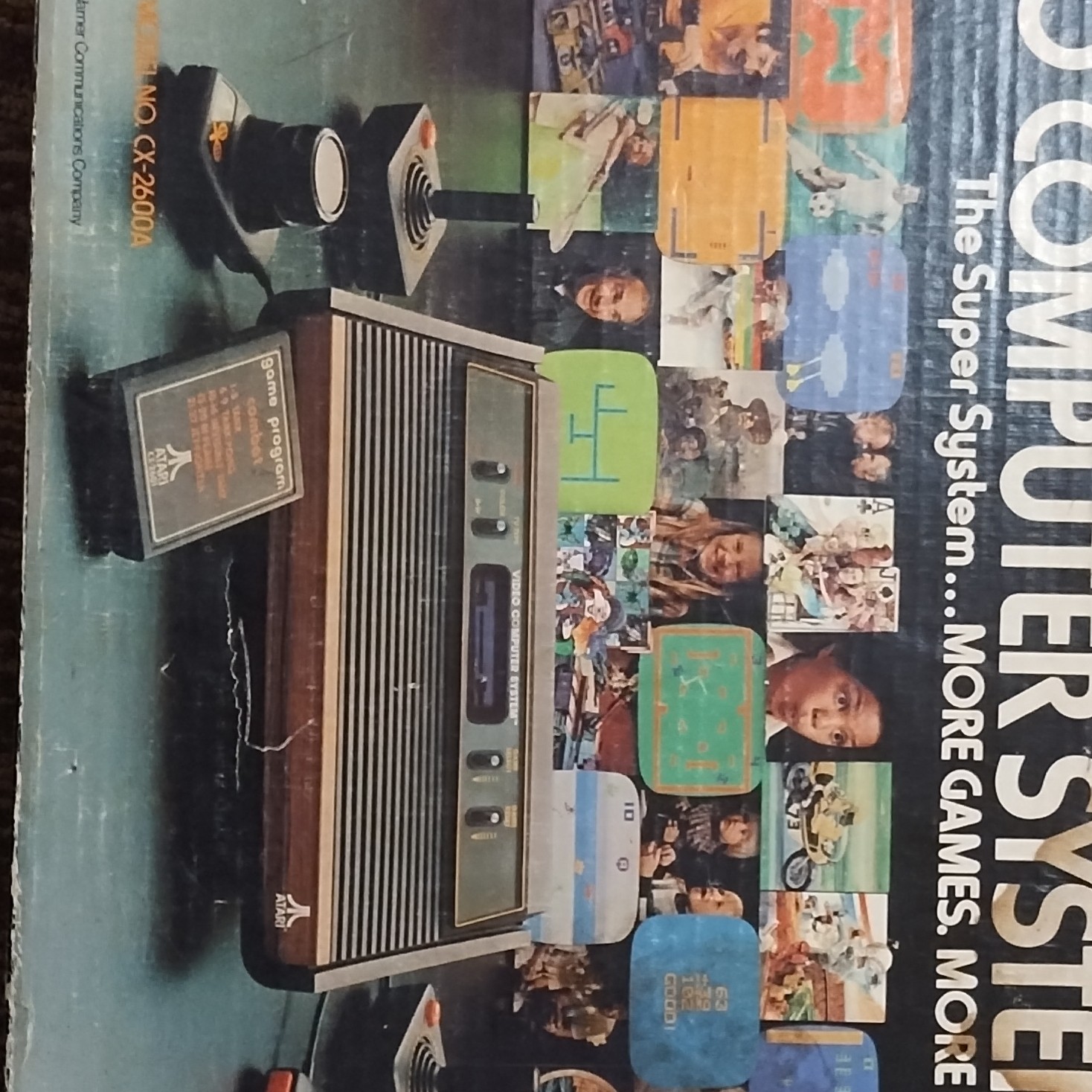 Atari CX-2600A 2600 Console 1980 Brown Black On-Screen Scoring Sounds