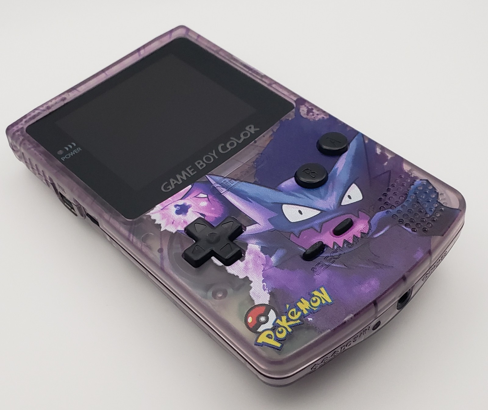 Custom Gameboy Color IPS Screen w/ Case – GBC Pokemon Haunter Console System