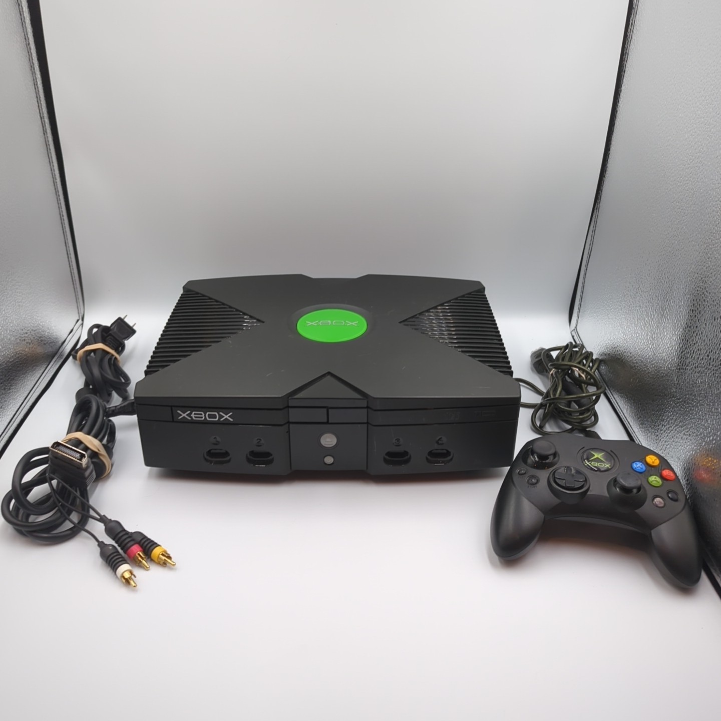 Xbox Original Console Wired Controller AC & AV Cables