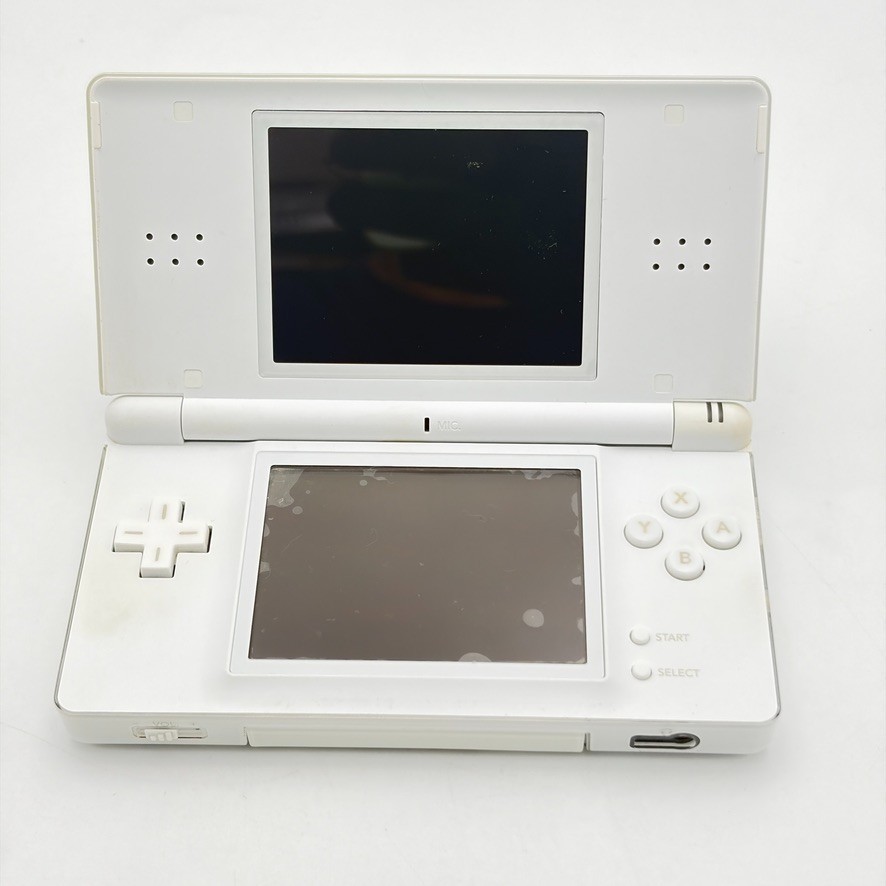 Nintendo DS Lite Crystal White Console Complete w/ Box Region Free Japanese Menu