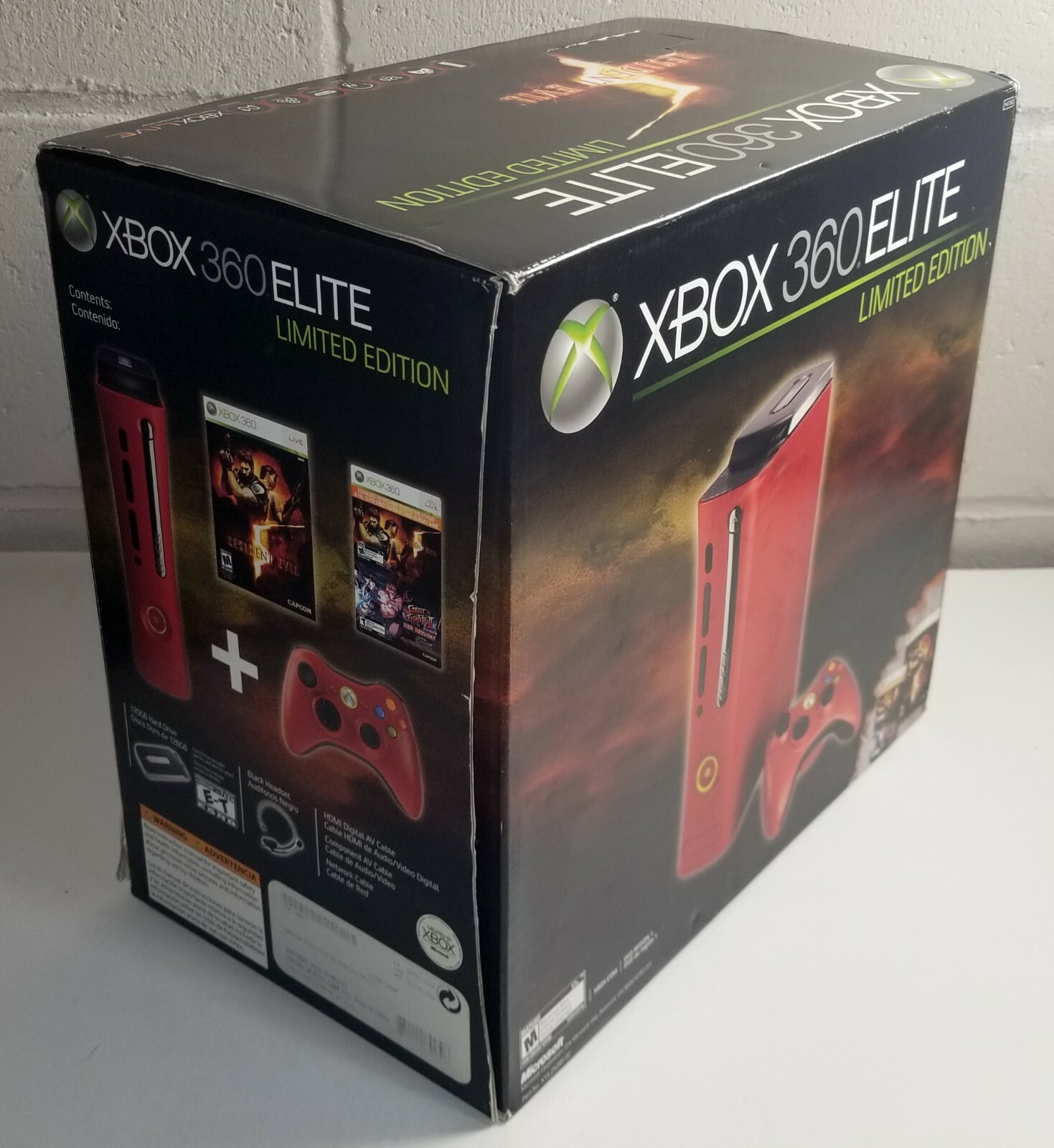 Resident Evil 5 Limited Edition Microsoft Xbox 360 Red Elite 120GB NTSC USA