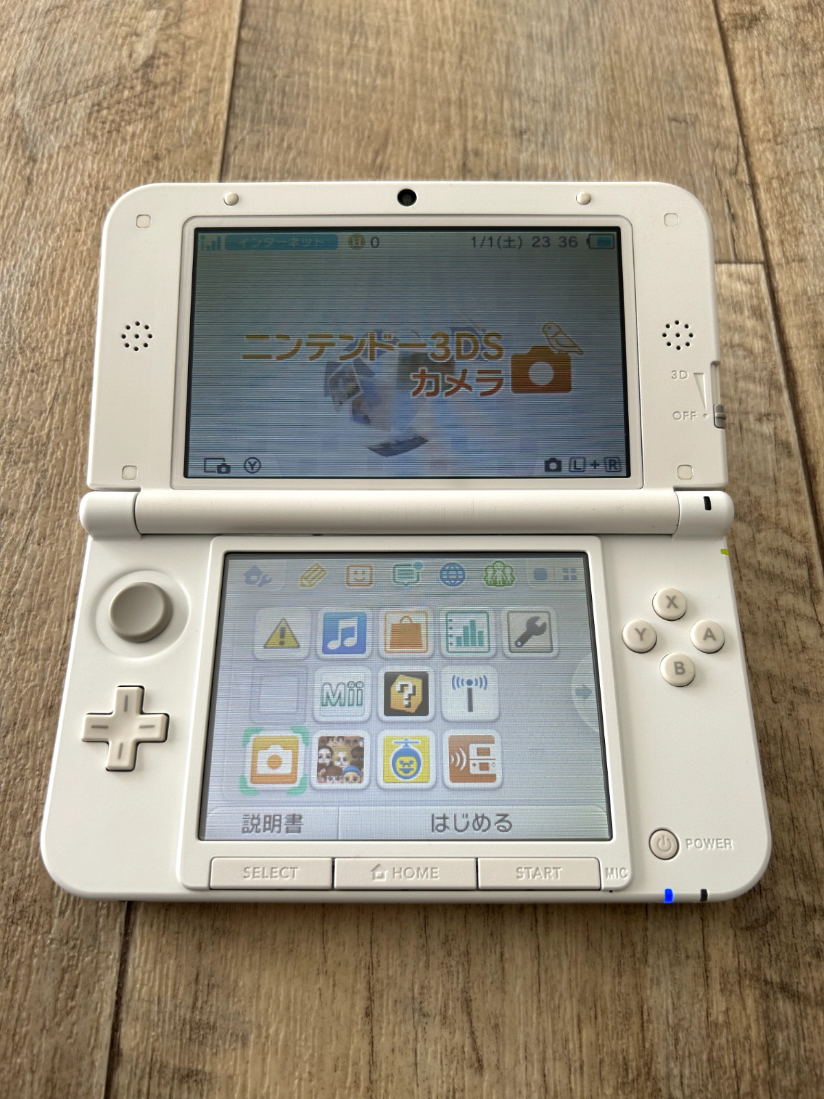 [S-rank] Nintendo 3DS LL XL console White with Charger/Stylus Region is Japan