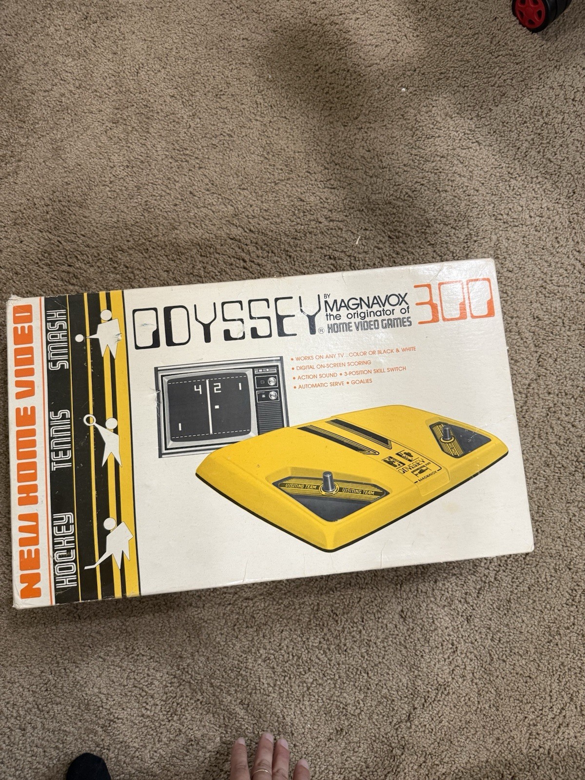 Magnavox Odyssey 300 Yellow/Black Home Console RF Sound NTSC-U/C w/ Box 1976