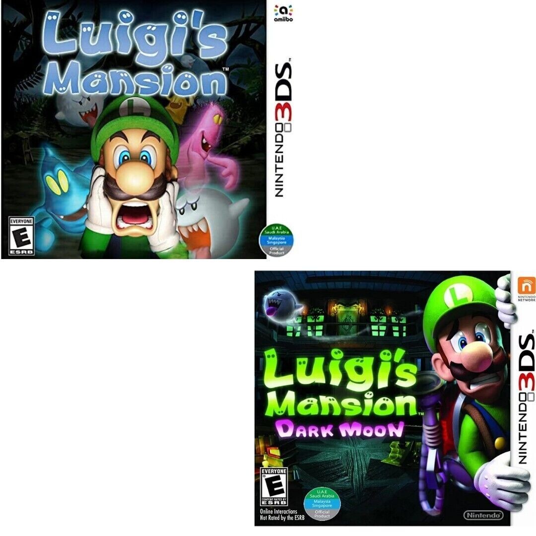 Luigi’s Mansion & Dark Moon Nintendo 3DS New Game Bundle (2018 Action/Adventure)