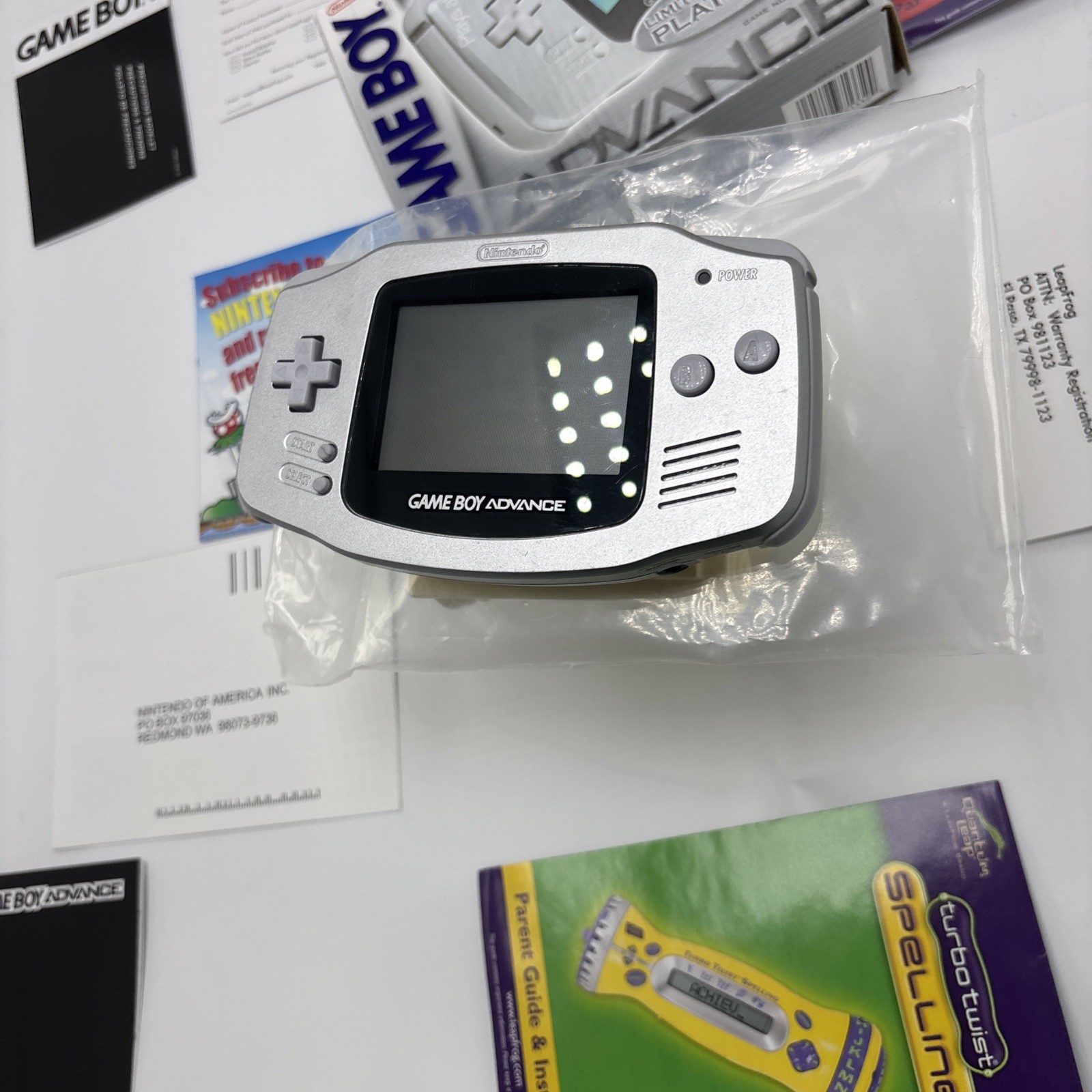 Nintendo Game Boy Advance GBA Console Limited Edition Platinum