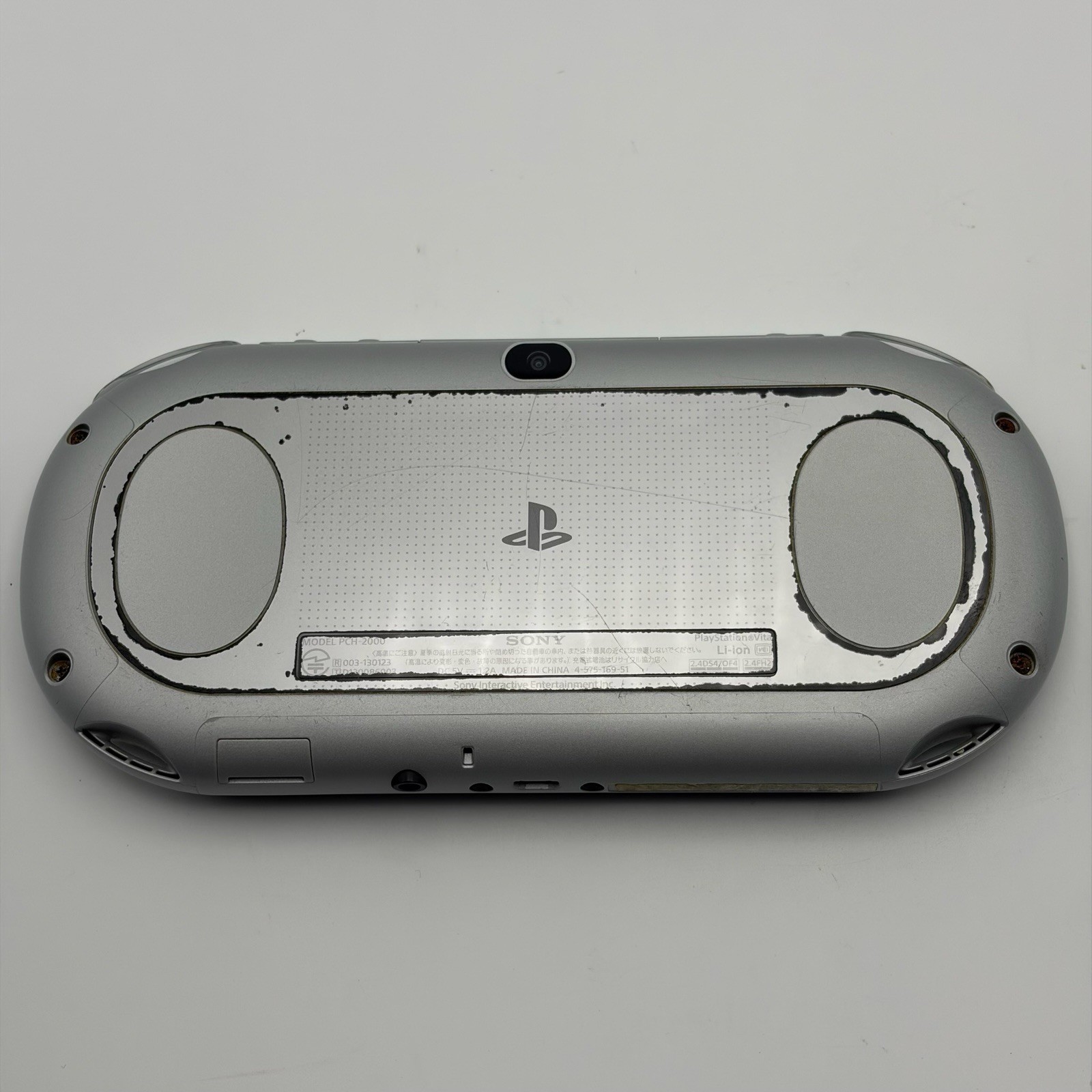 SONY PS Vita PCH-2000 Console Silver Very Good Fast Shipping No joystick drift.