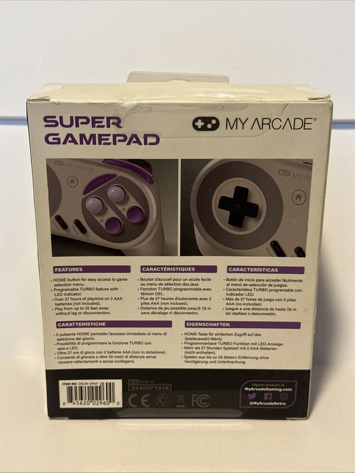 My Arcade Super Gamepad Wireless Turbo Controller For SNES Mini Classic Edition.