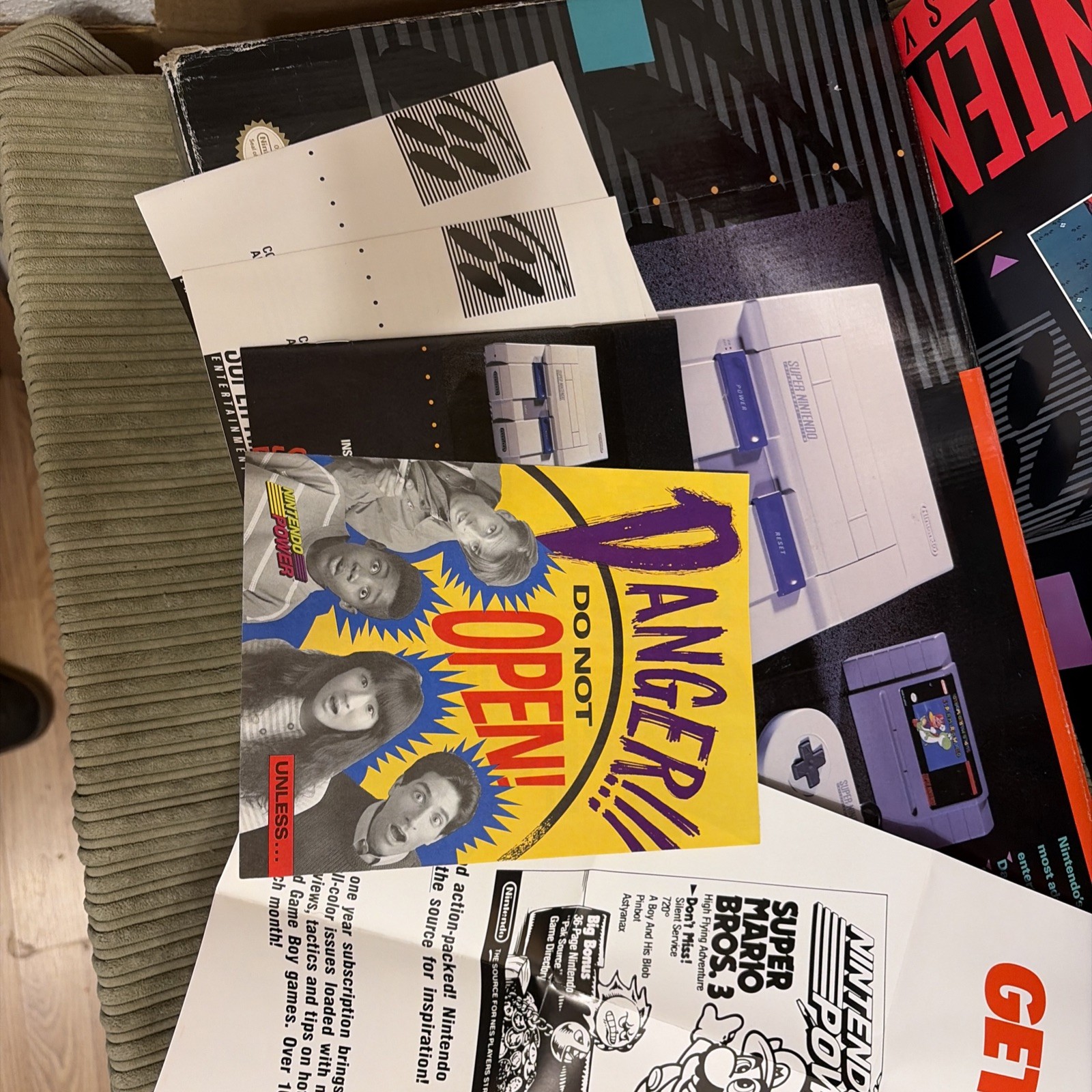 Super Nintendo Entertainment System- Super Set Box/Manual Only
