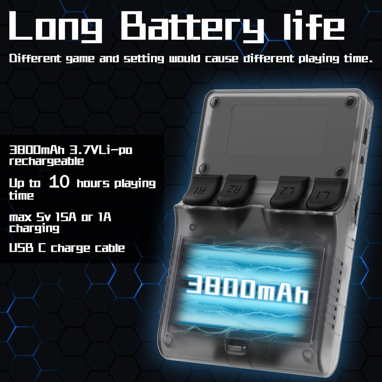 Portable Handheld Game Console 3.5 Inch IPS Screen 256GB Retro Arcade