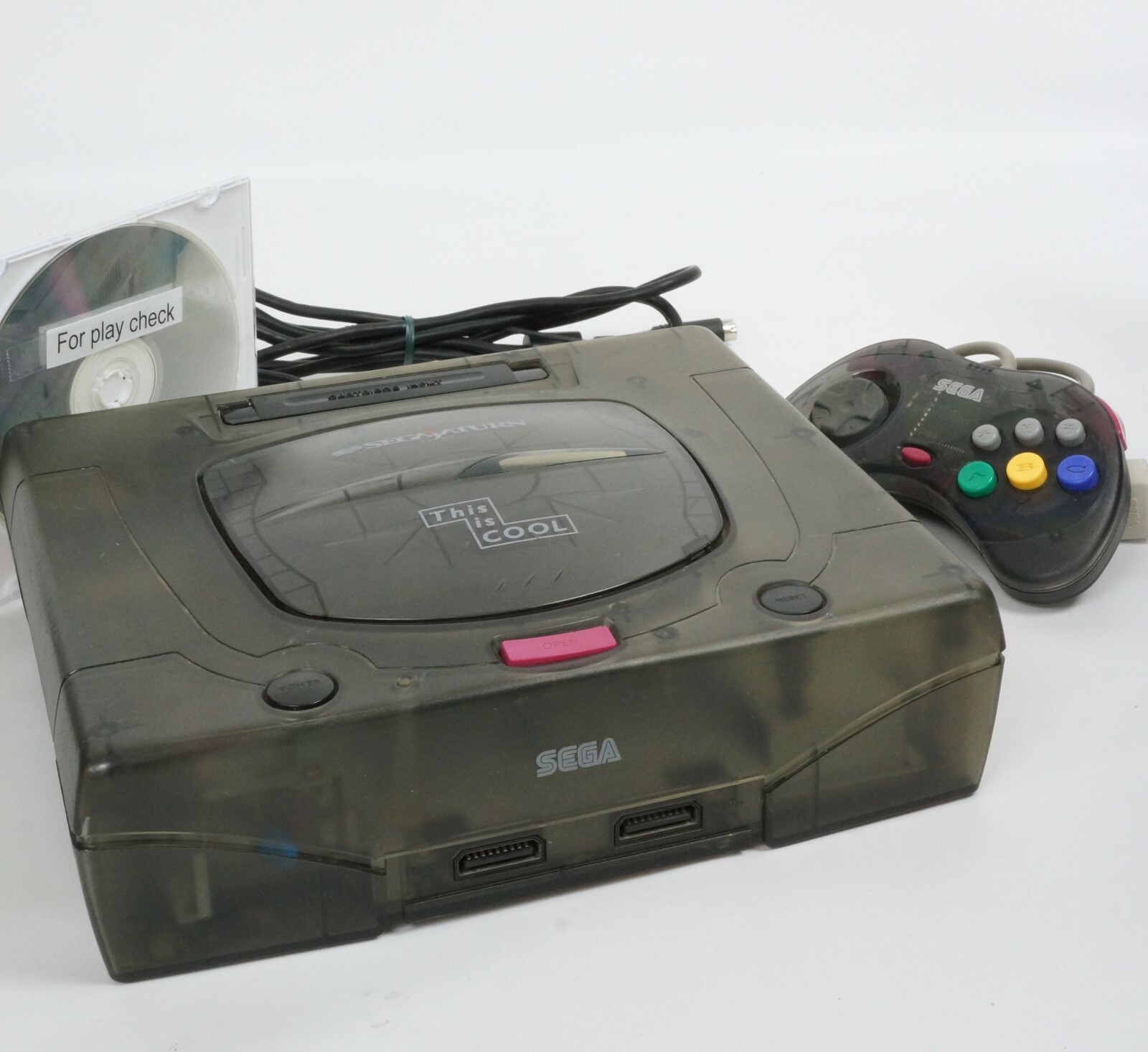 Sega Saturn Skeleton Console HST-3220 -NTSC-J CD- Tested System JAPAN B8F039319