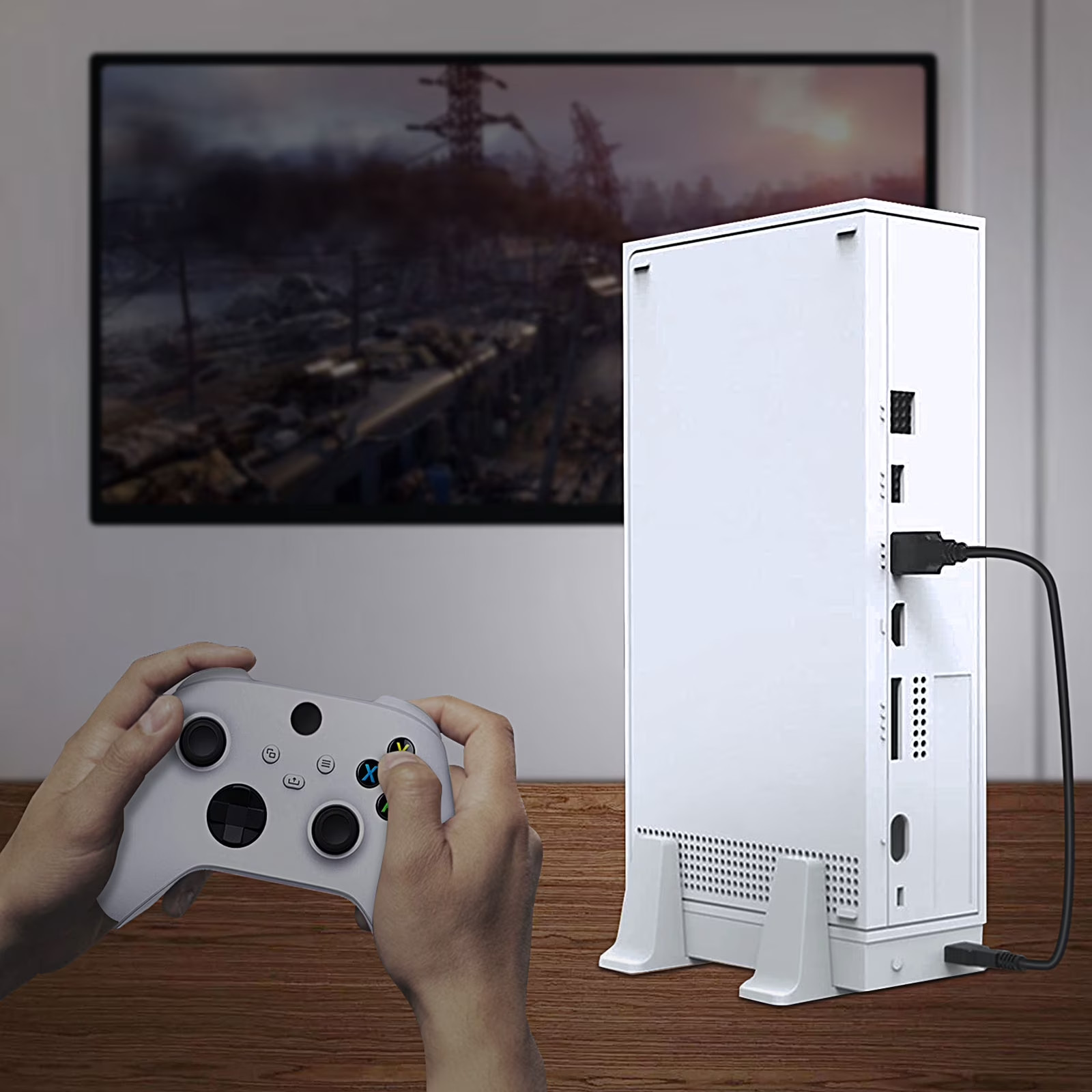 Vertical Cooling Stand Controller Charging Station Fan 3 USB For Xbox Series S/X