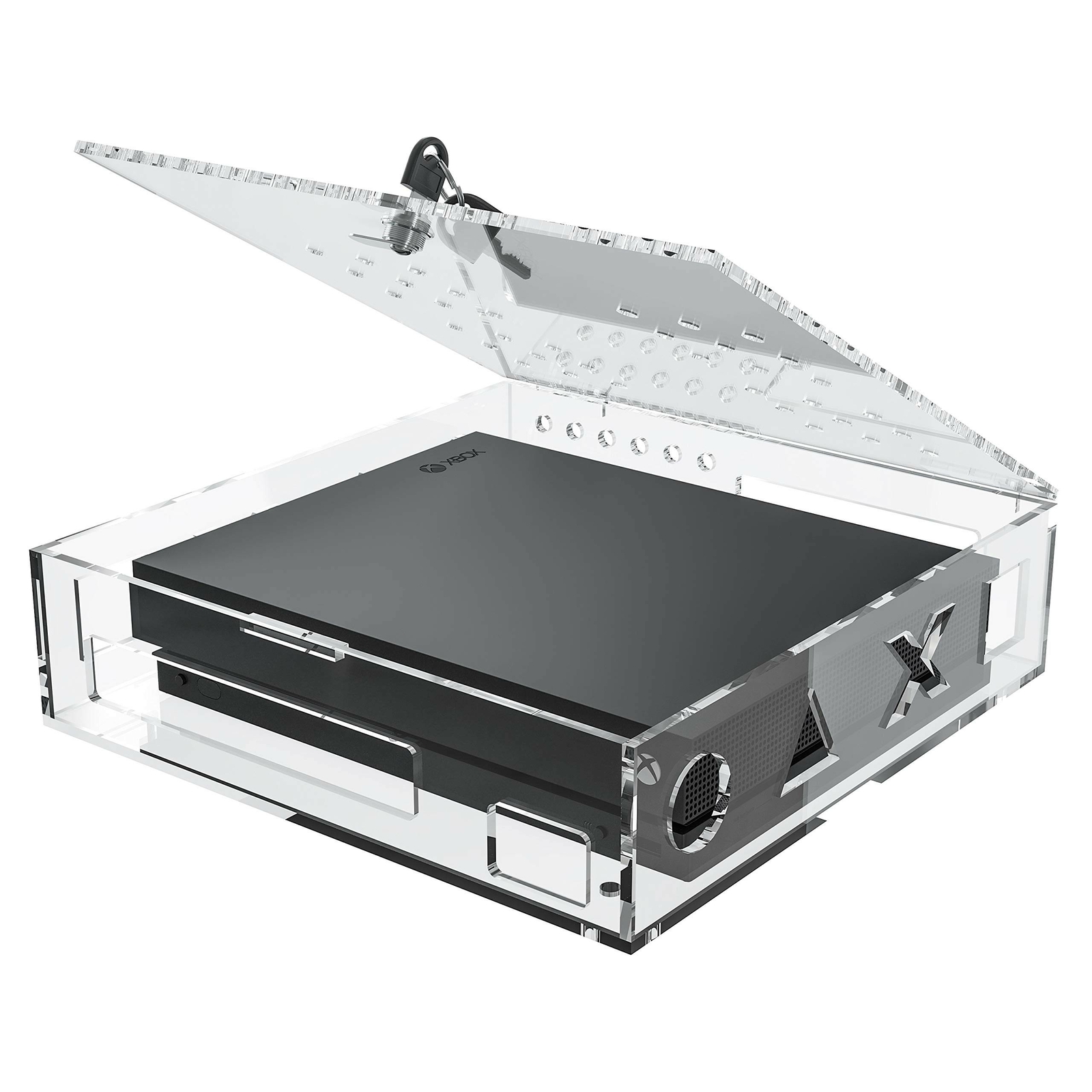 Skywin Acrylic Lock Box for Xbox Game Console – Secure and Protect Public Gam…