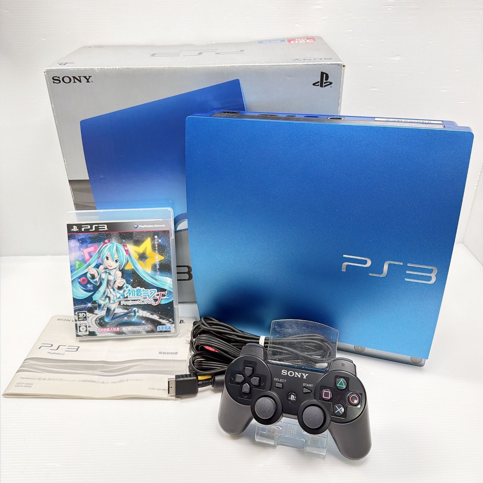 Sony PlayStation 3 PS3 CECH-3000BSB Splash Blue 320GB Console Complete Tested