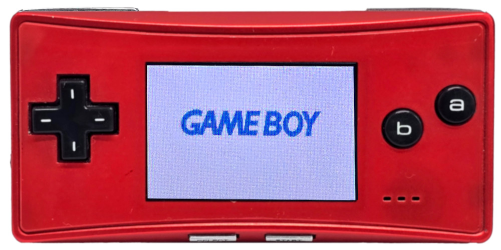 Genuine Red Nintendo Game Boy Micro (OXY-001) + Usb Charger