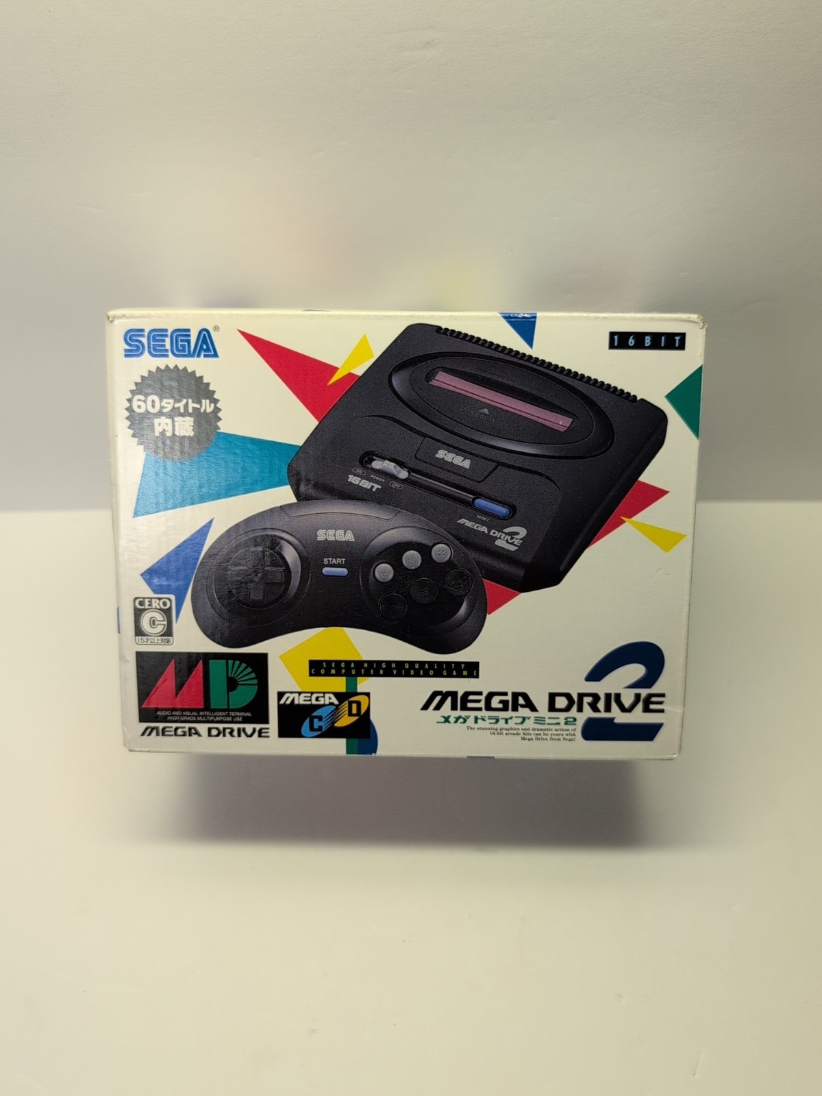SEGA MEGA DRIVE 2 MINI CONSOLE JAPAN USA SELLER RARE NEW OPEN BOX LOOK!