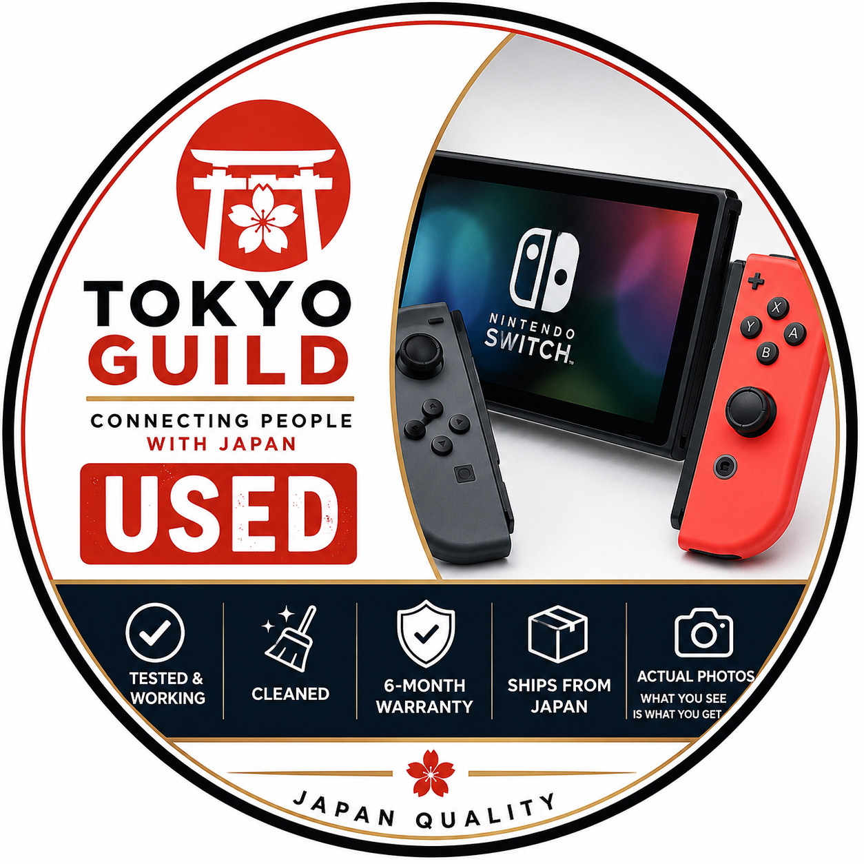 Nintendo Switch V1 UNPATCHED Low Serial HAC-001 Tested Working Japan Used