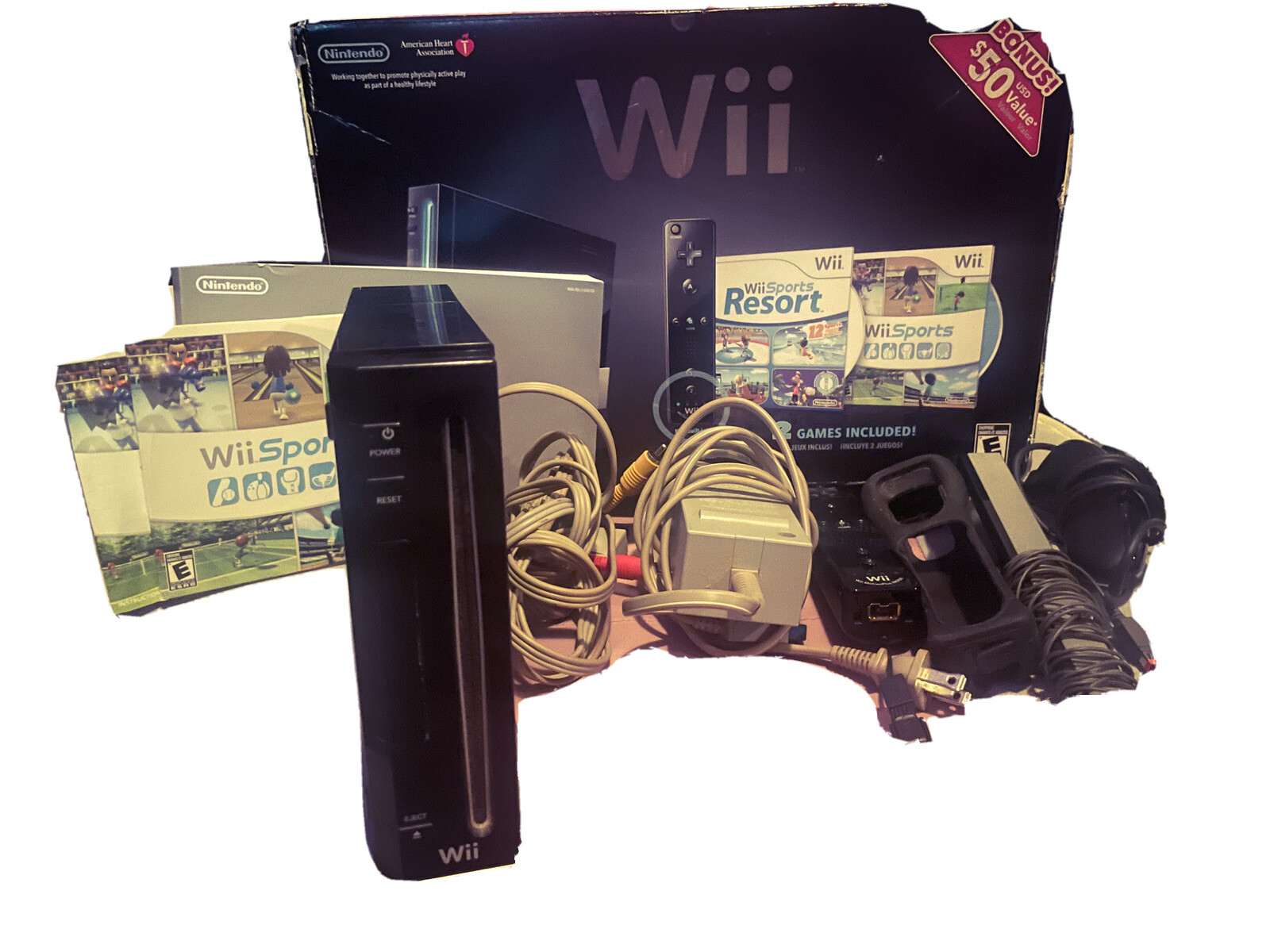 Nintendo Wii Wii Sports Resort and Wii Remote Plus Console – Black