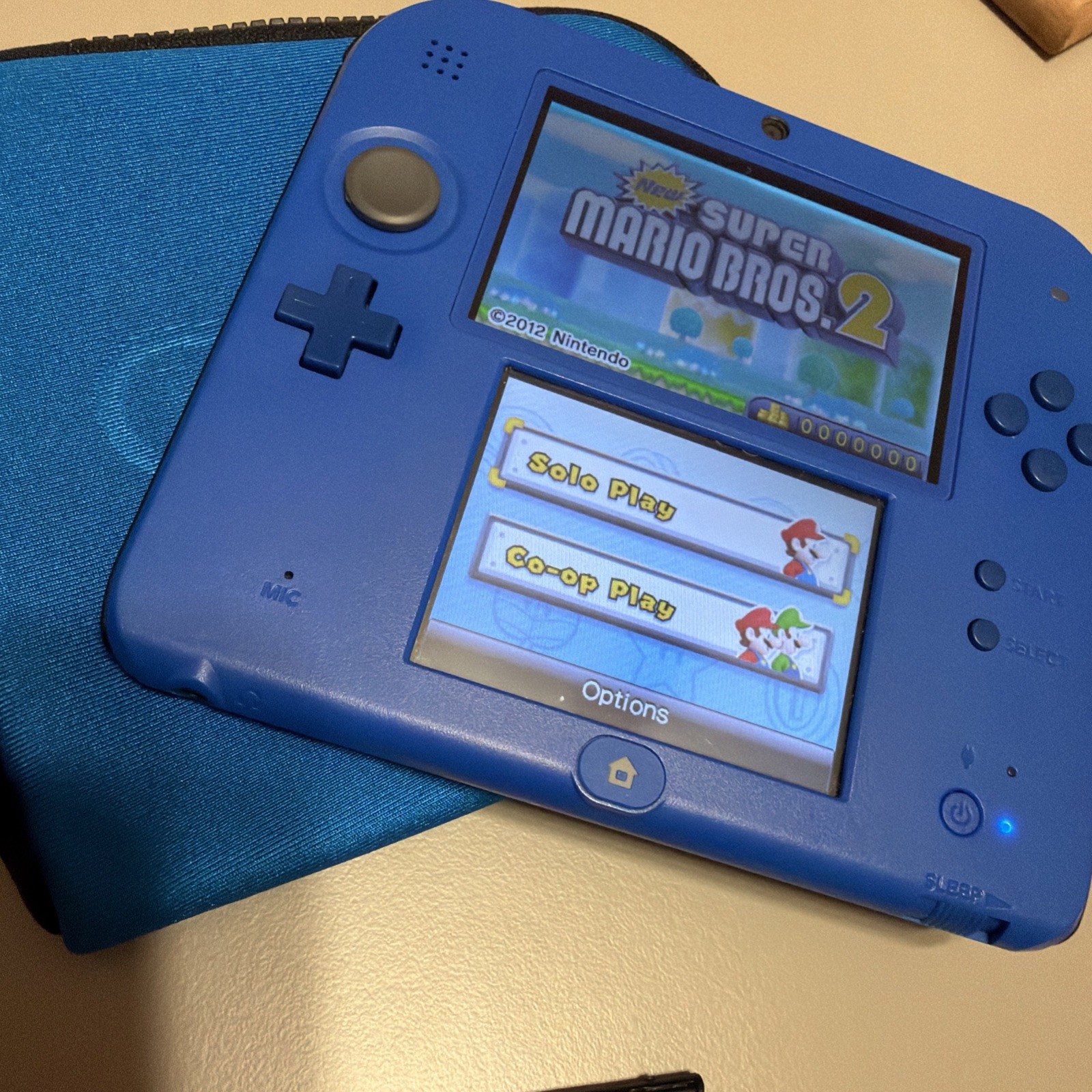 Nintendo 2DS original Blue with official case