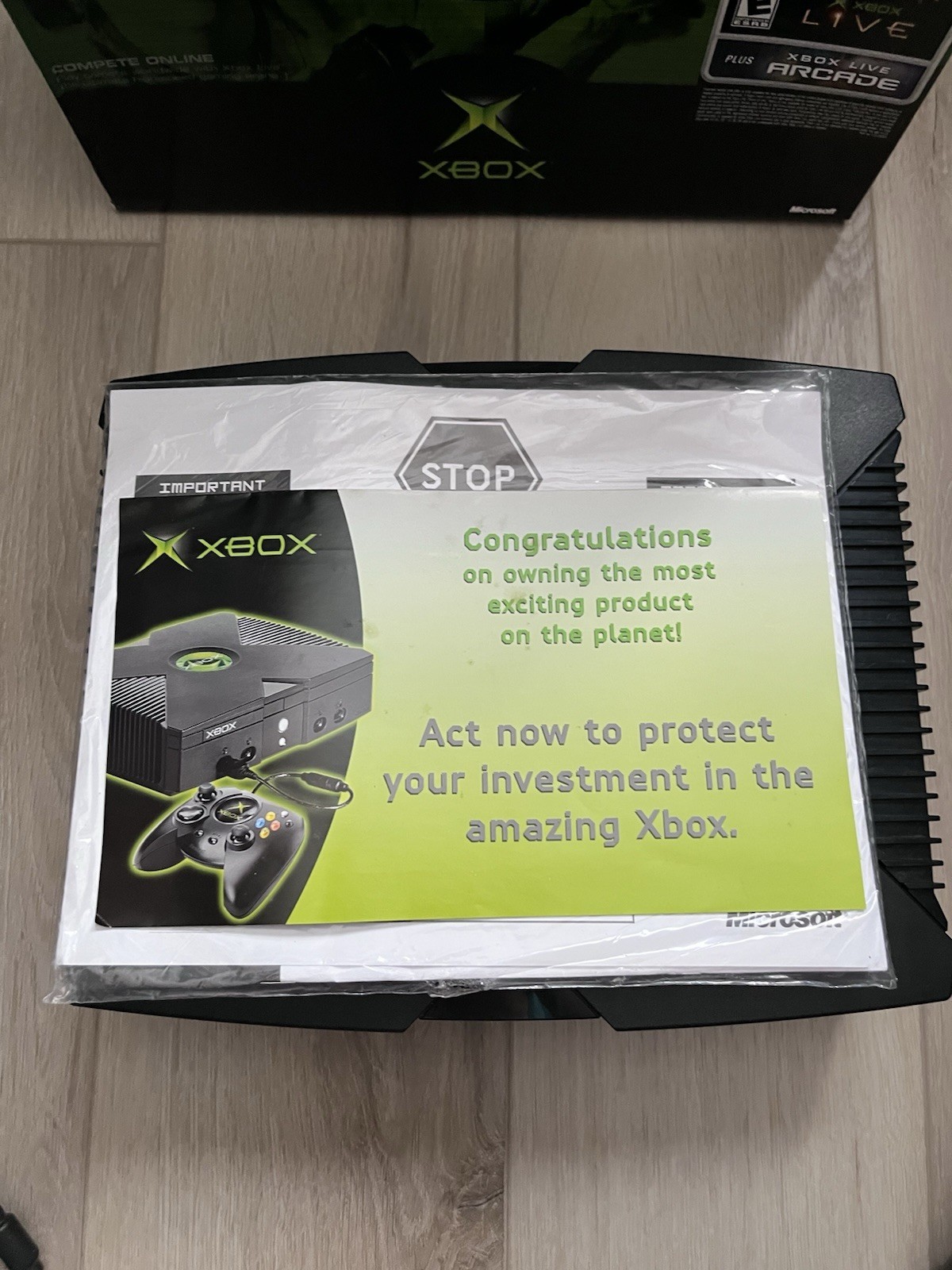 Original Xbox Gaming Console Working Condition With Original Box