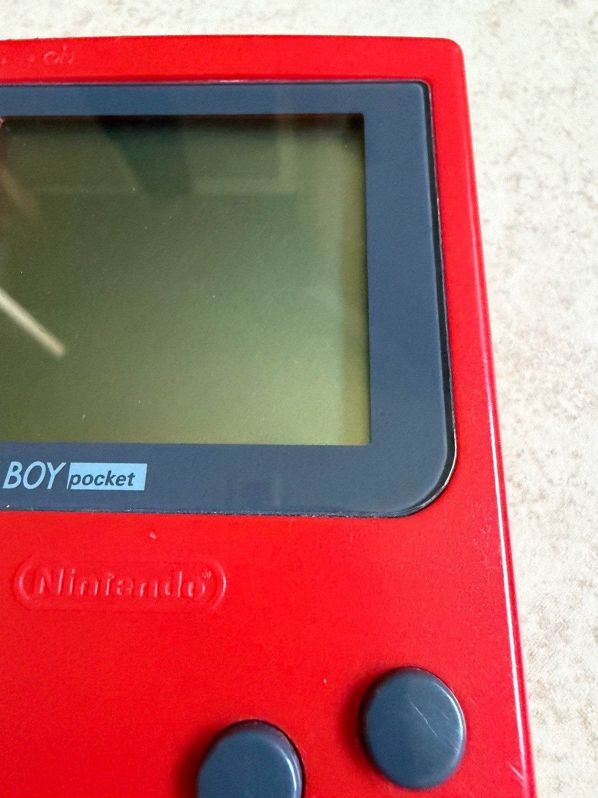 Nintendo Game Boy Pocket Red Console (MGB-001) Authentic Tested & Works W/ Game