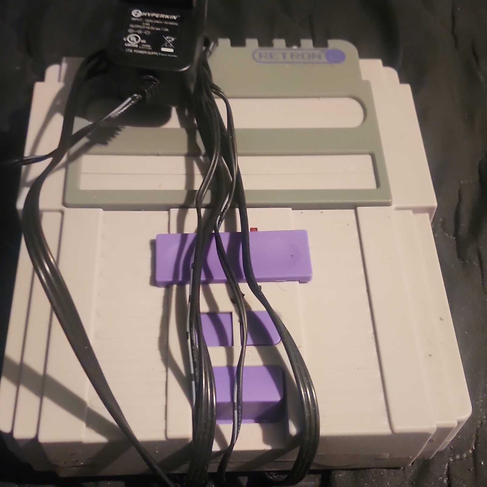 Nintendo SNES Super Nintendo Console NTSC-U/C Gray/Purple w/ Power Adapter No 💿