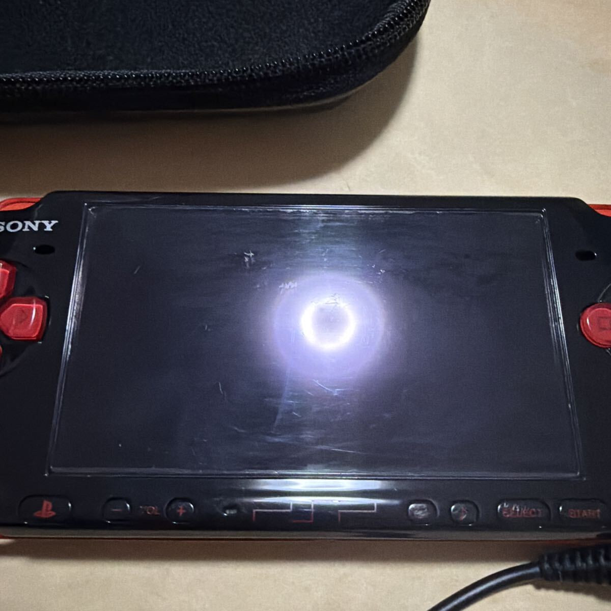 Sony PSP 3000 Black Red Value Pack Console Bundle Case Memory Stick 0272
