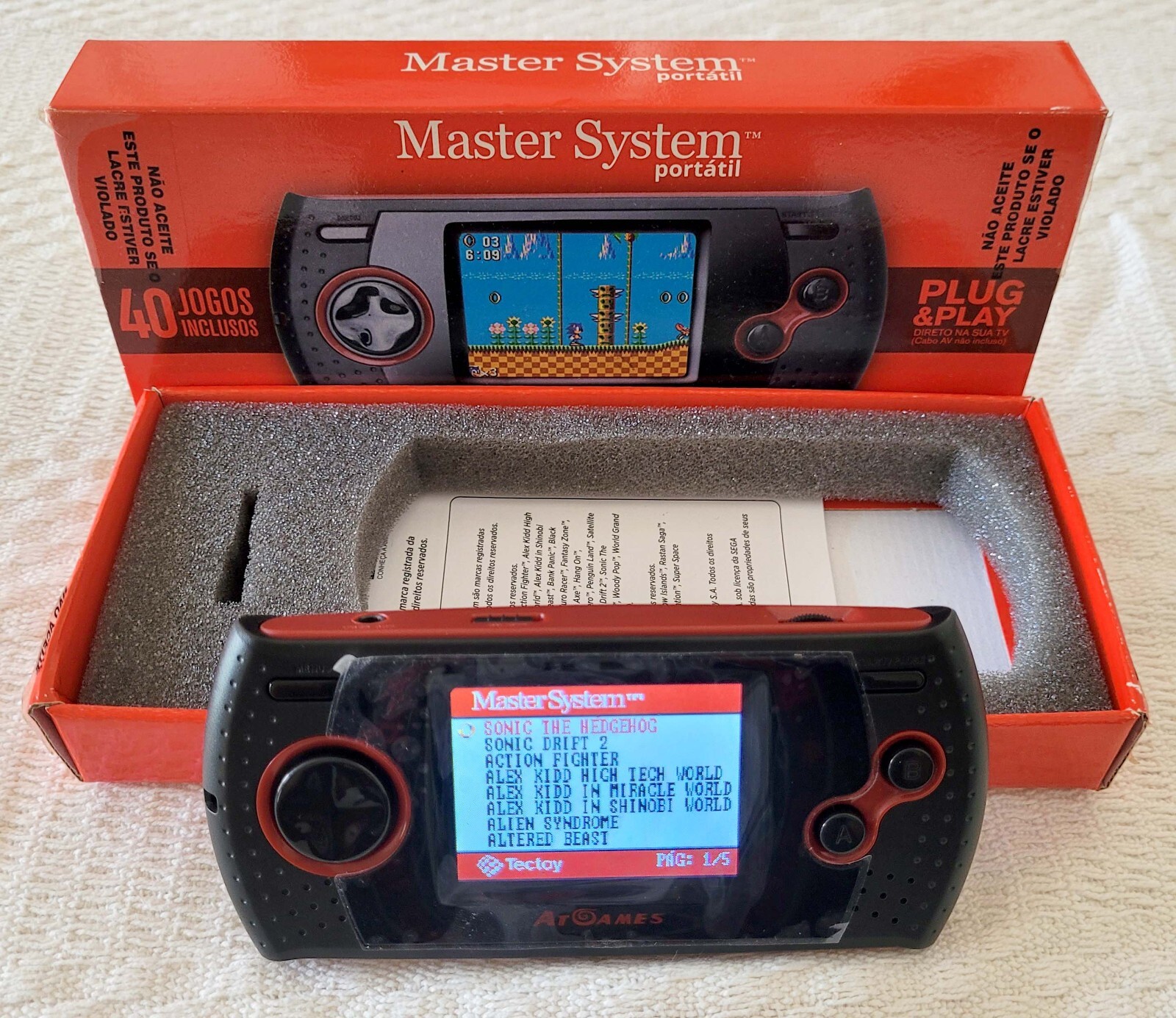 MASTER SYSTEM PORTABLE (PORTATIL) CIB – RARE HANDHELD CONSOLE BY TECTOY BRAZIL🔥