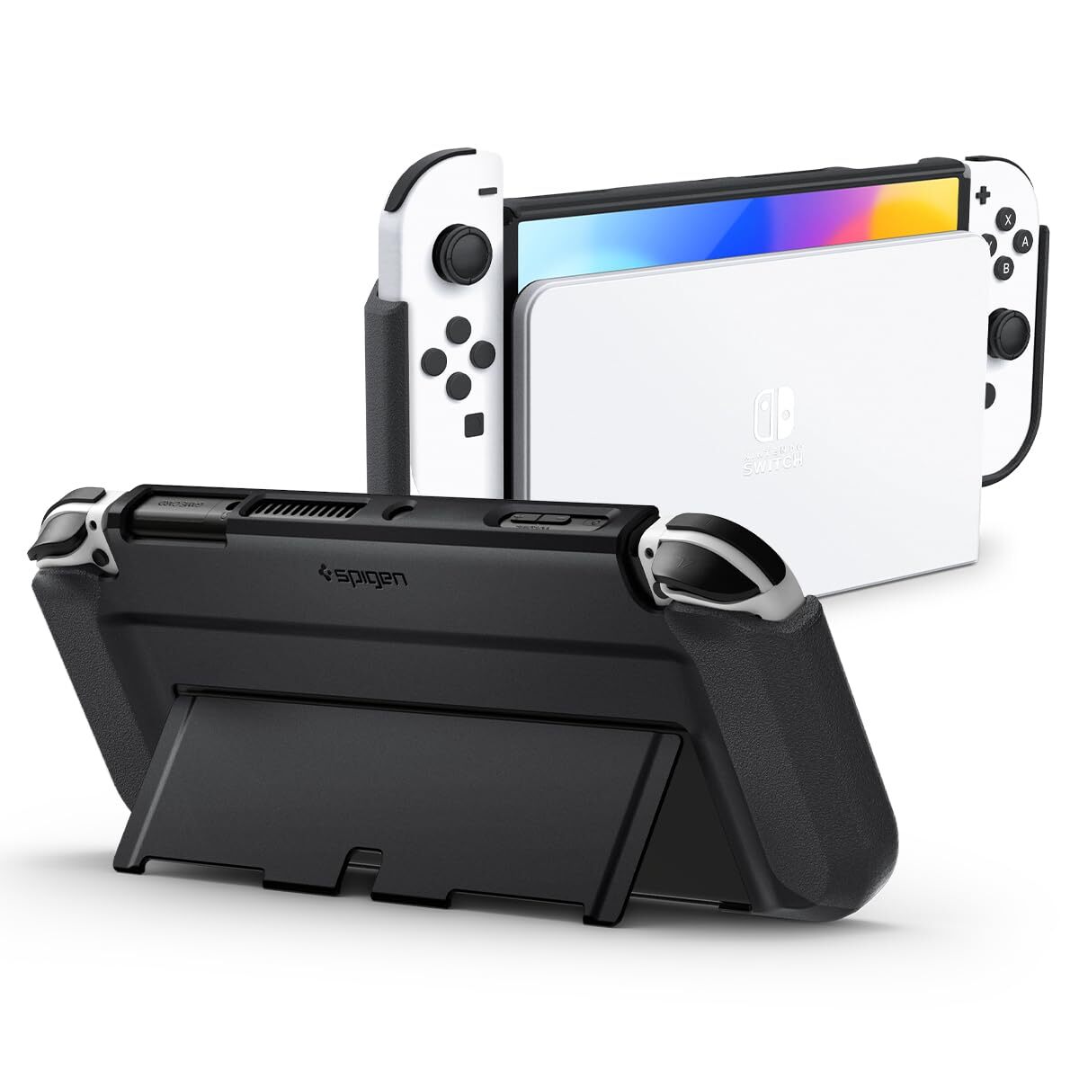 Spigen Thin Fit Designed for Nintendo Switch OLED Model 7 Inch and Joy-Con Contr