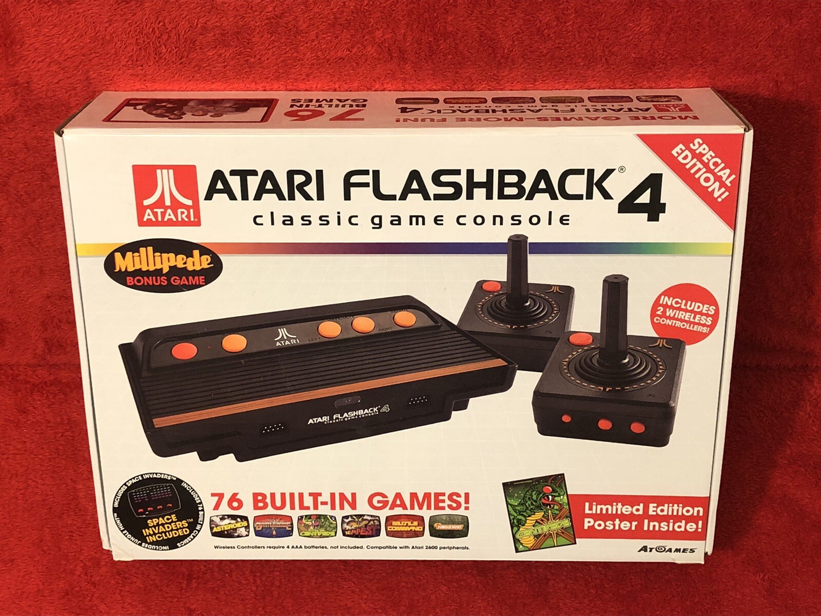 ATARI FLASHBACK 4 Classic Game Console Special Edition ~ 76 Built-in Games