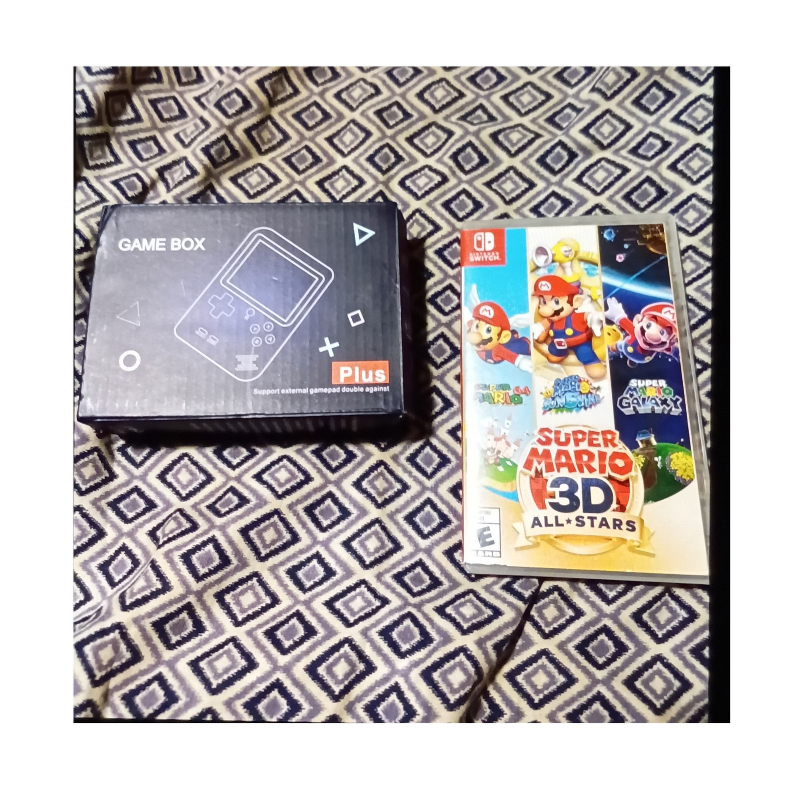 Game Box Plus Red Handheld Console USB-A Composite RCA Support External Gamepad