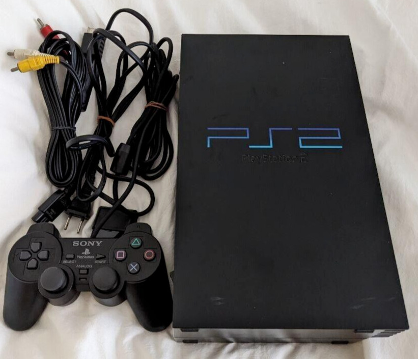 Sony PlayStation2 PS2 black SCPH-50000 Console cotroller Working NTSC-J used