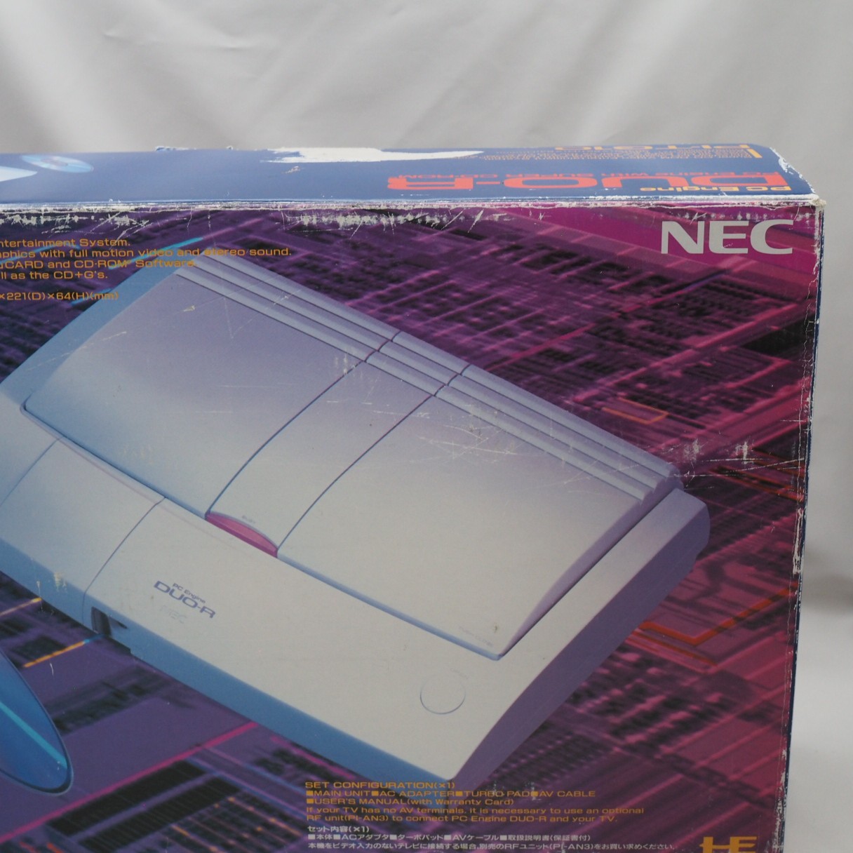 NEC PC Engine DUO-R Console system PI-TG10 Boxed Tested For HuCARD / CD-ROM²