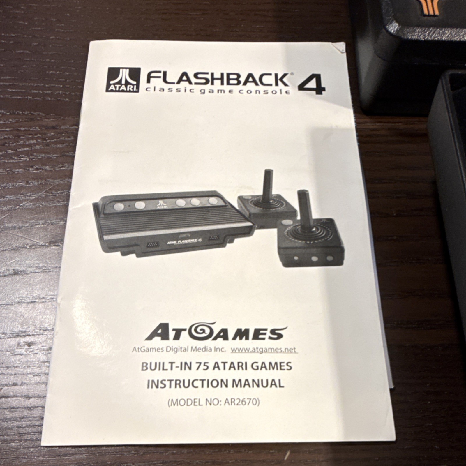 Atari Flashback 4 AR2670 Console Built-in Games 2 Joysticks RCA Power Manual