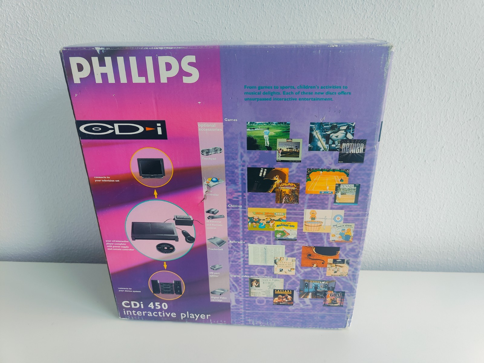 Boxed Philips 450 Model CDI + RegionFree Player cd-i Retro Gaming Console